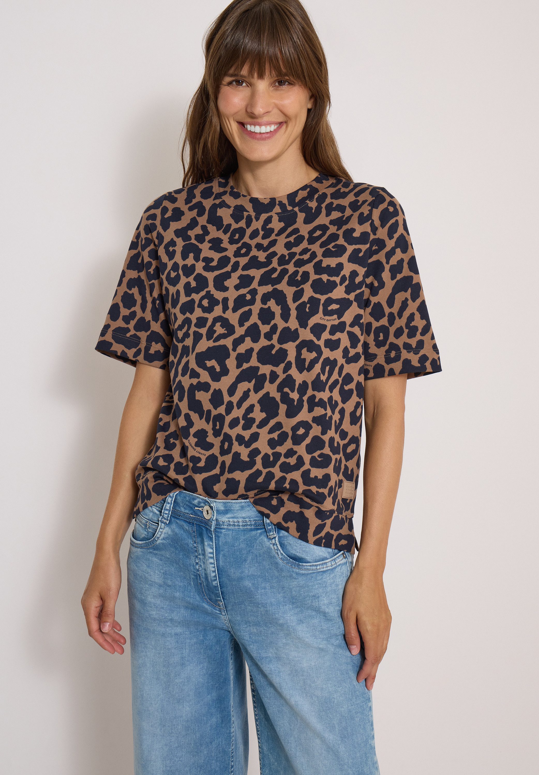 CECIL Print-Shirt aus reiner Baumwolle