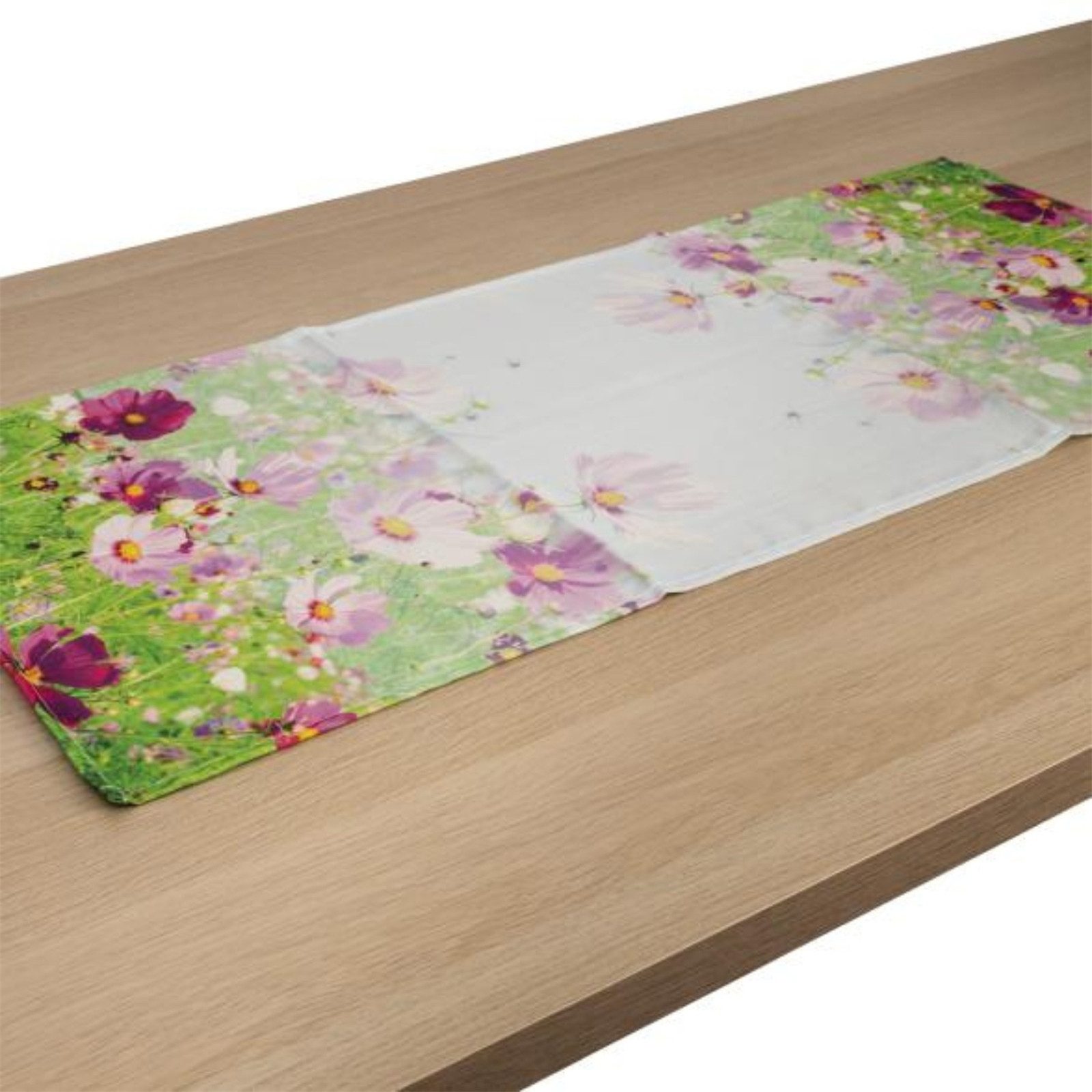 HTI-Living Tischläufer Tischläufer 40 x 90 cm Malvenwiese (Stück 1-tlg, 1 T günstig online kaufen