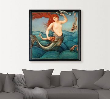 Artland Leinwandbild Eine Meeresnymphe. 1881, klassische Fantasie (1 St), auf Keilrahmen gespannt