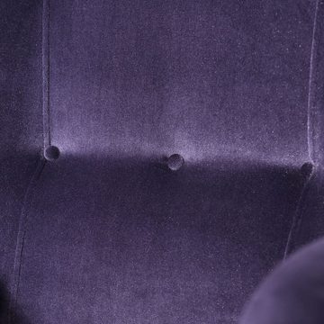 58 aufm Kessel Sessel Sessel Karla Bezug Samtvelours Buche nussbaum dunkel / purple 21964 (Sparpreis inkl. Kostenlosem Versand, 1-St), hochwertig verarbeitet,bequemer Sitz