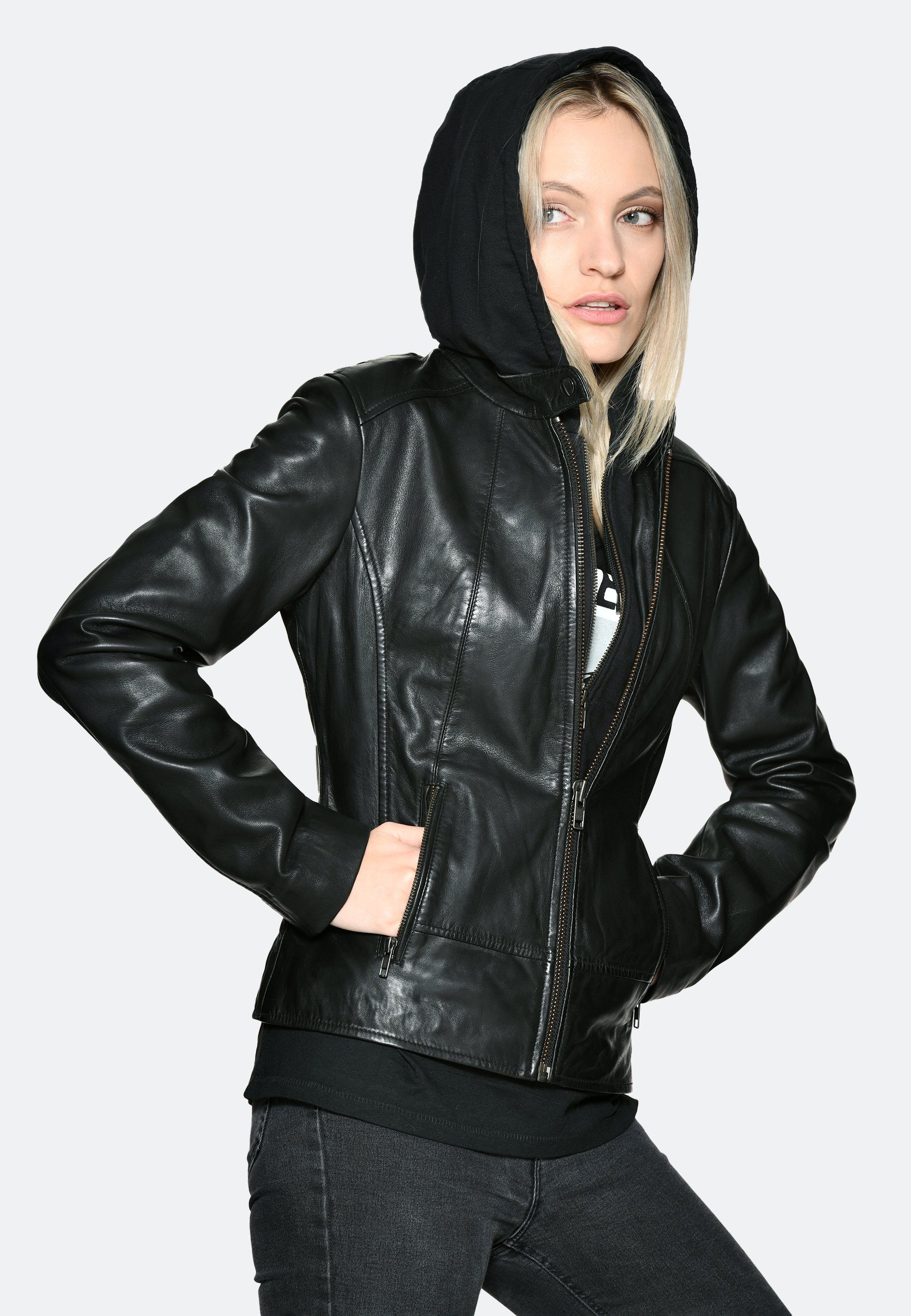 JCC Lederjacke 31020359 black