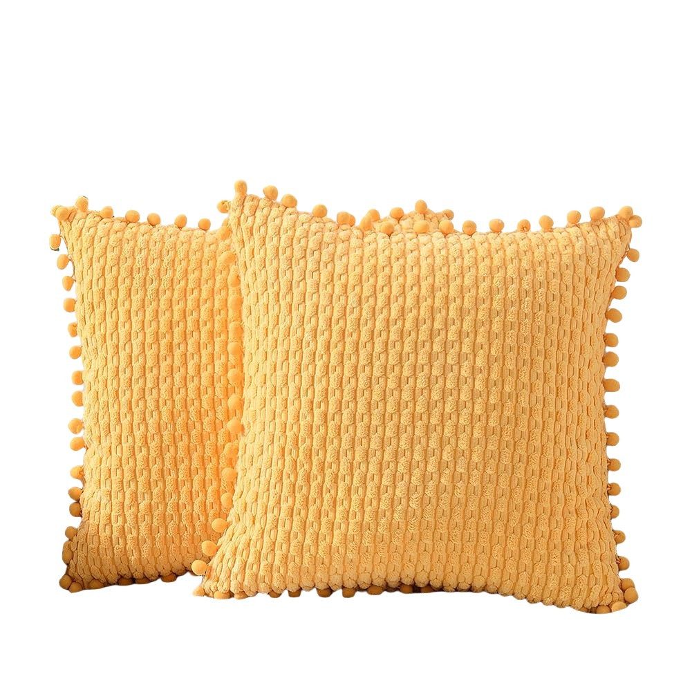 Coonoor Kissenbezüge Sofa Kissenbezug,mit Pompons, (2 Stück), für Weihnacht günstig online kaufen