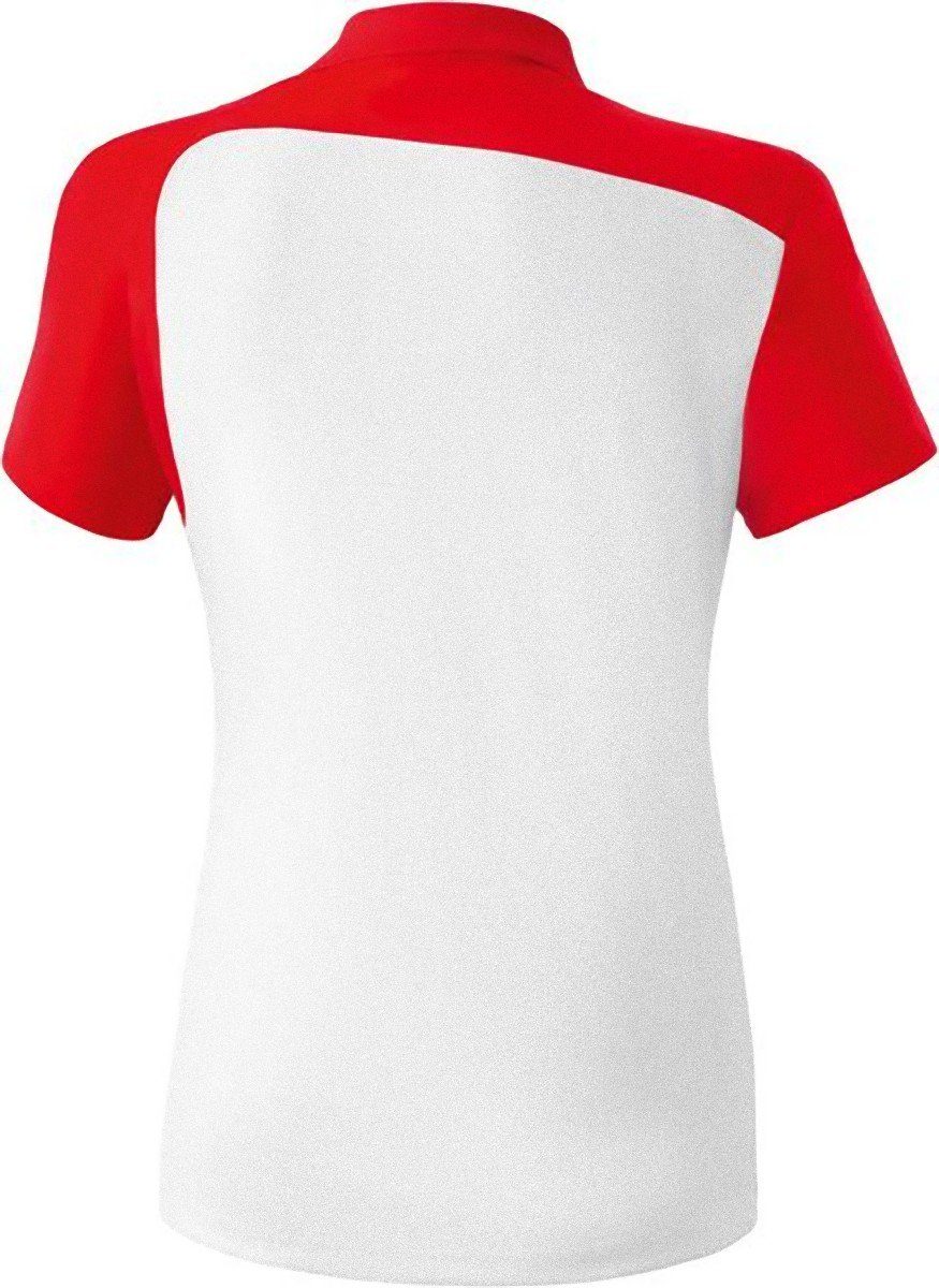 Teamsport Kurzarm Poloshirt Freizeit Erima Polo Weiss/Rot Shirt T-Shirt CLUB Damen 1900