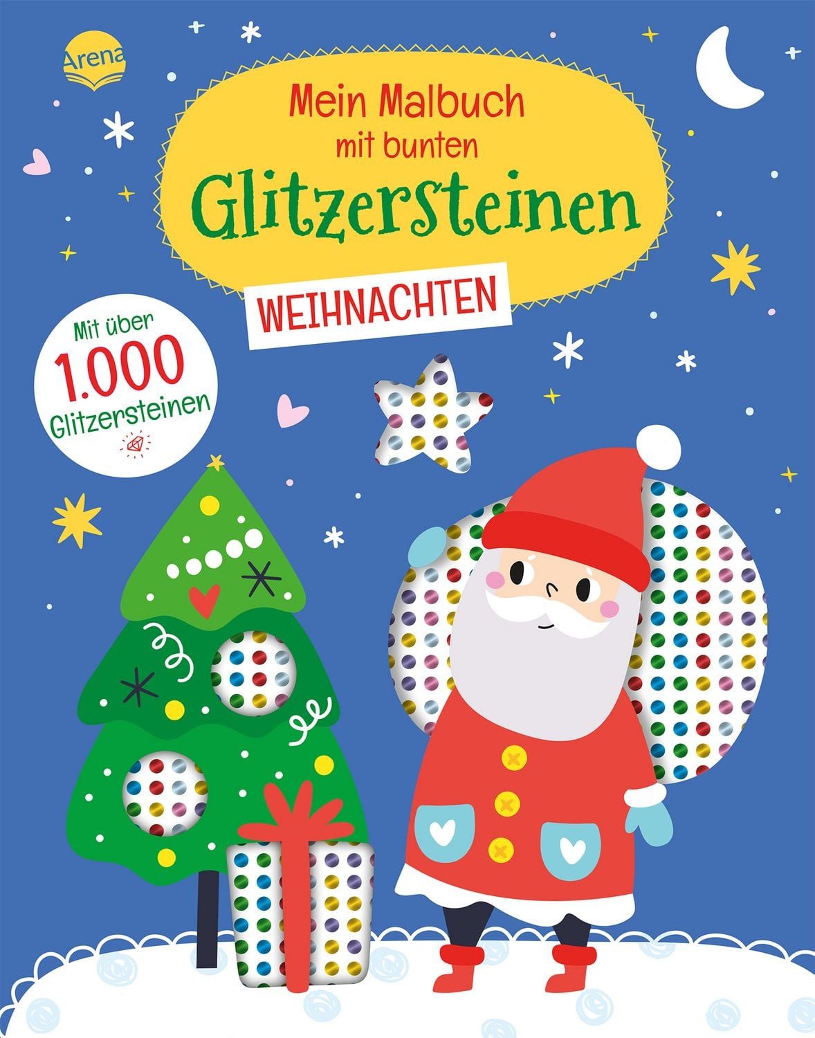 Mein Malbuch mit bunten Glitzersteinen. Weihnachten (Mit über 1.000 Gl / diverse