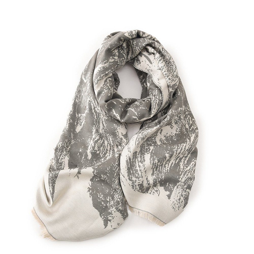 gray Qualität, Schal,kuschelweich,Winter Damen Halstuch Geschenk XDeer Modeschal Frauen Damen Poncho Schal für
