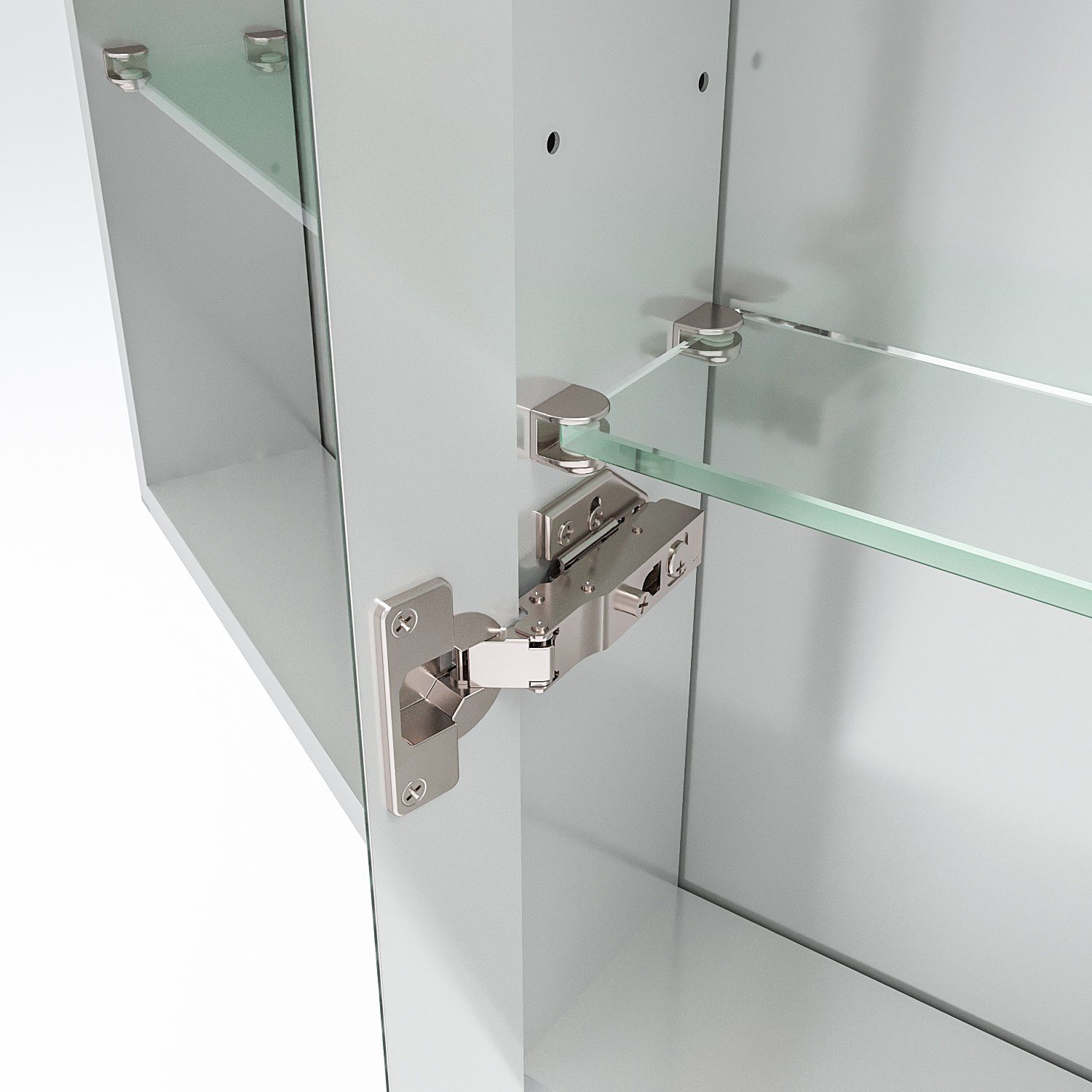 AQUABATOS Spiegelschrank Spiegelschrank mit Beleuchtung 50x70cm Badezimmerschrank LED Spiegel (dimmbar,IR-Sensor,Memory-Funktion,Anti-Beschlag,Spiegelheizung)