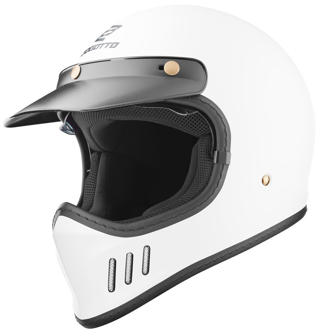 Bogotto Motocrosshelm FF980 Helm, herausnehmbares Innenfutter,integriertes Sonnenvisier