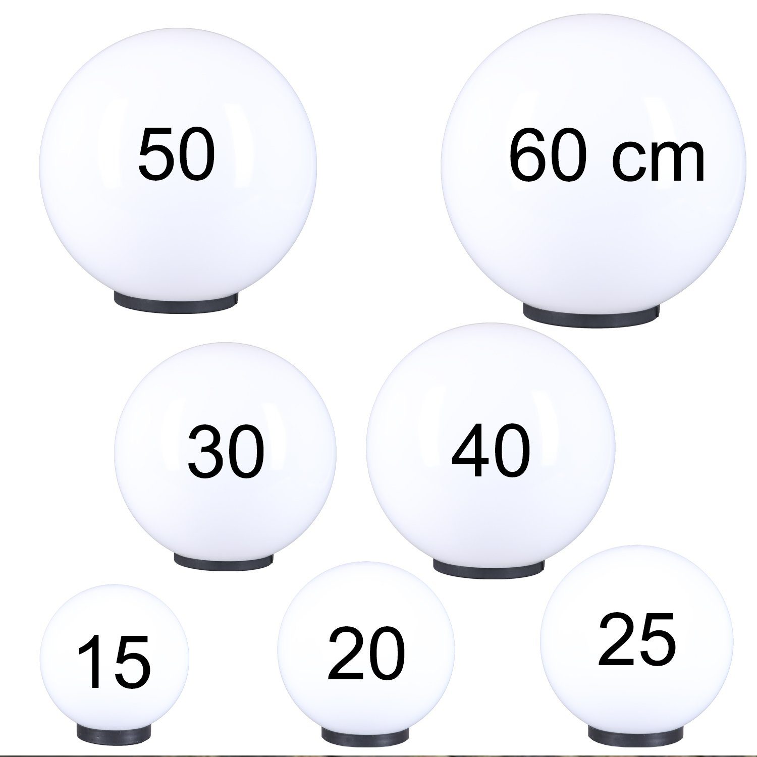 Home4Living Kugelleuchte Kugelleuchten inkl. 3m Anschlußkabel Kugellampen G günstig online kaufen