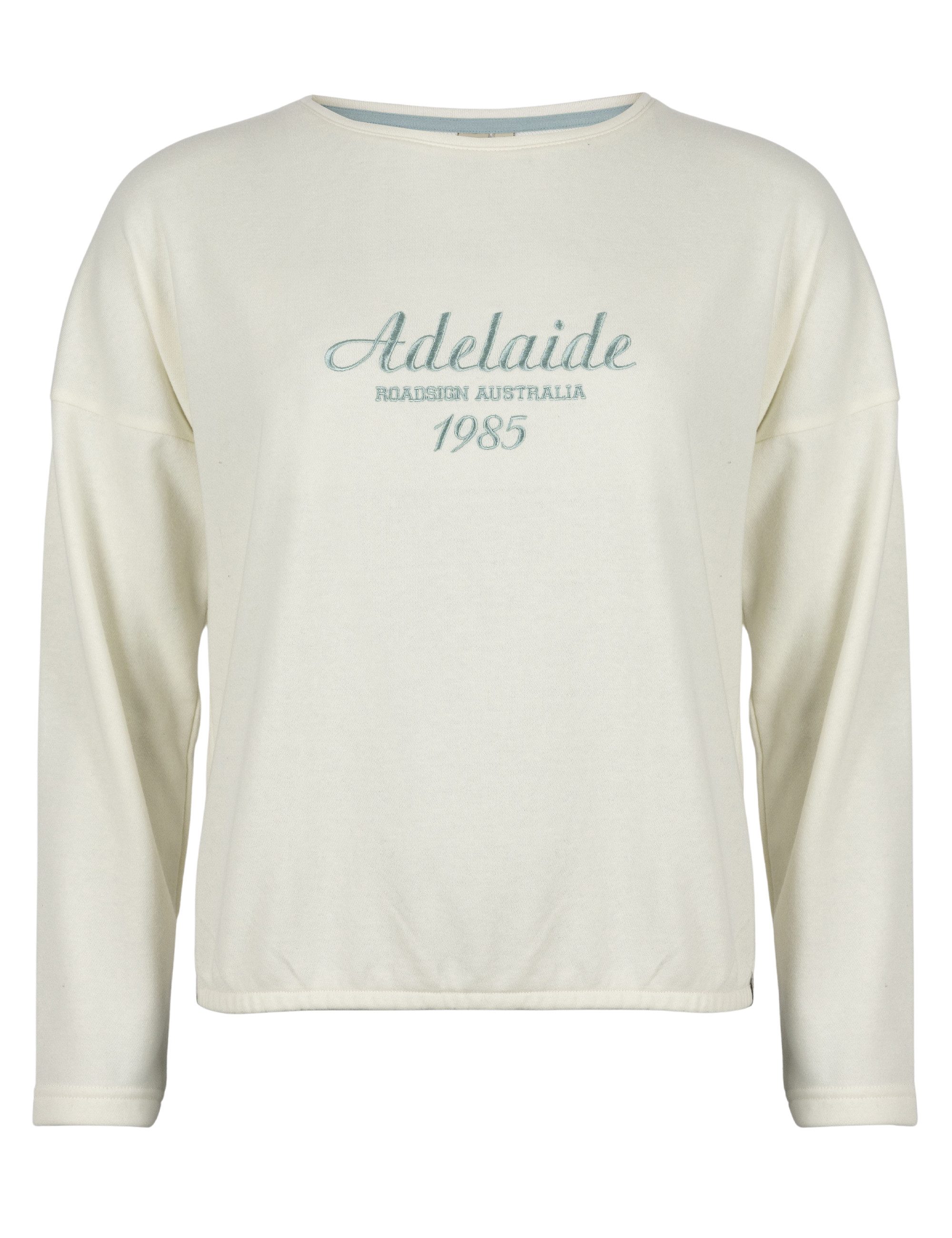 ROADSIGN australia Sweatshirt Cozy Statement (1, 1-tlg., 1) mit U-Boot-Ausschnitt und Print für entspannte Casual-Looks