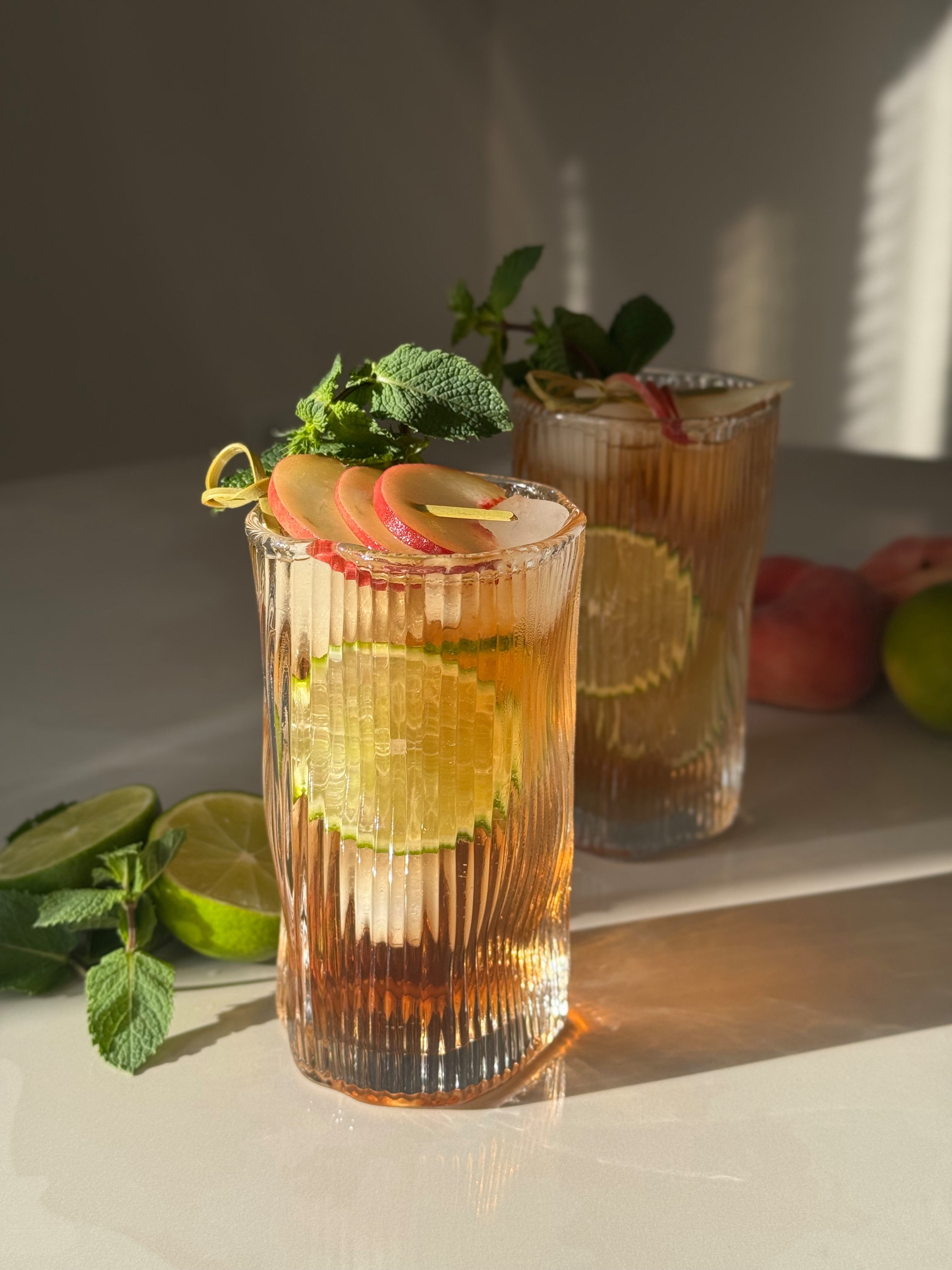 EKA Glas Diamond Stripe Long, 6-tlg., Glas, 280ml