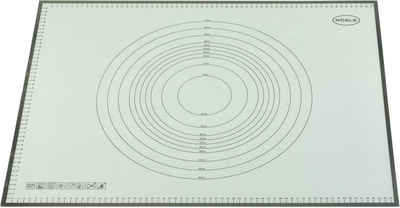 RÖSLE Backmatte, Silikon (1-tlg), Arbeitsmatte mit Maßen, Silikon, hitzebeständig, spülmaschinengeeignet