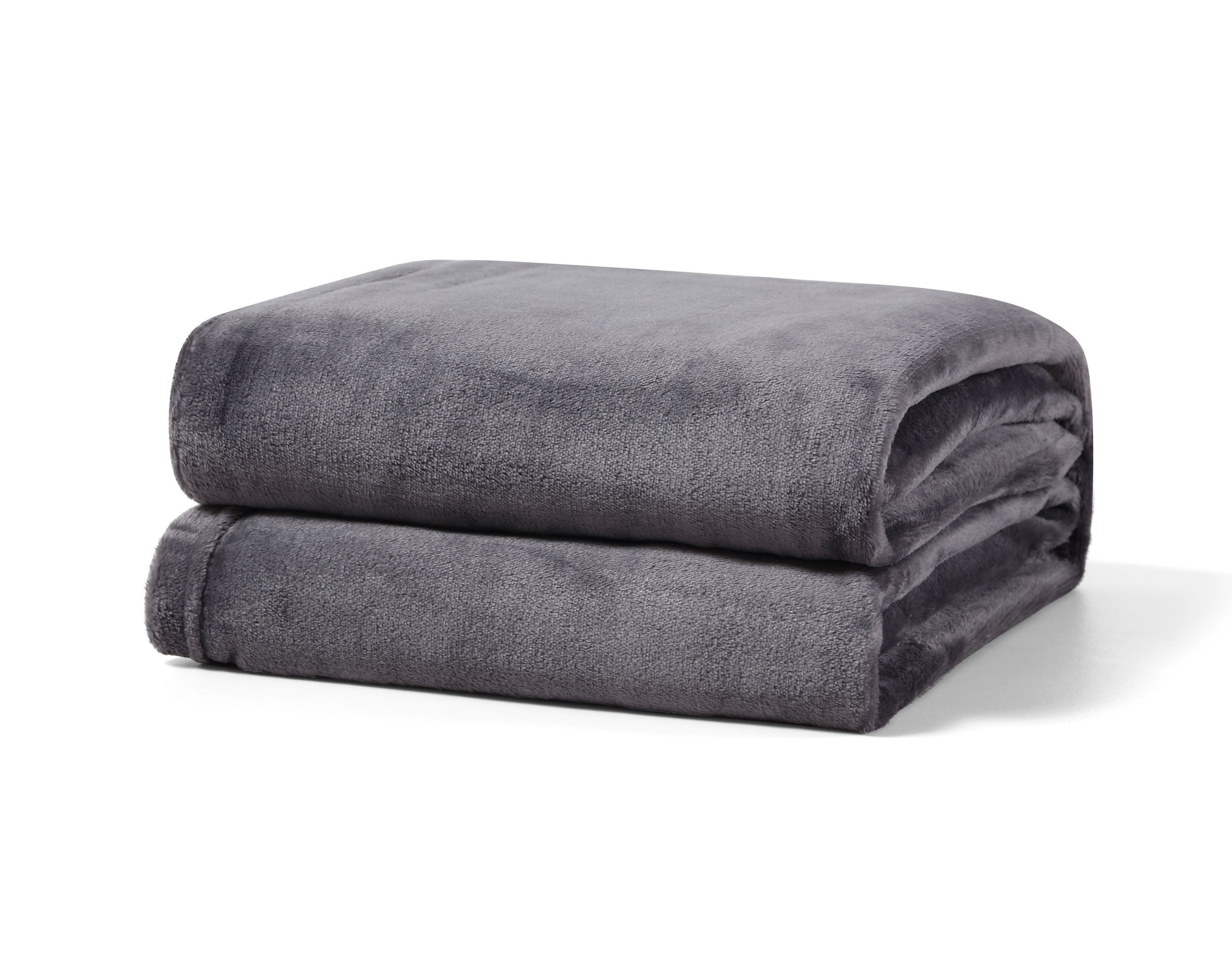 Wohndecke kuschelig warm, 2er Pack 150x200, Leonado Vicenti, Kuscheldecke flauschig weich, Einfarbig,2er Set