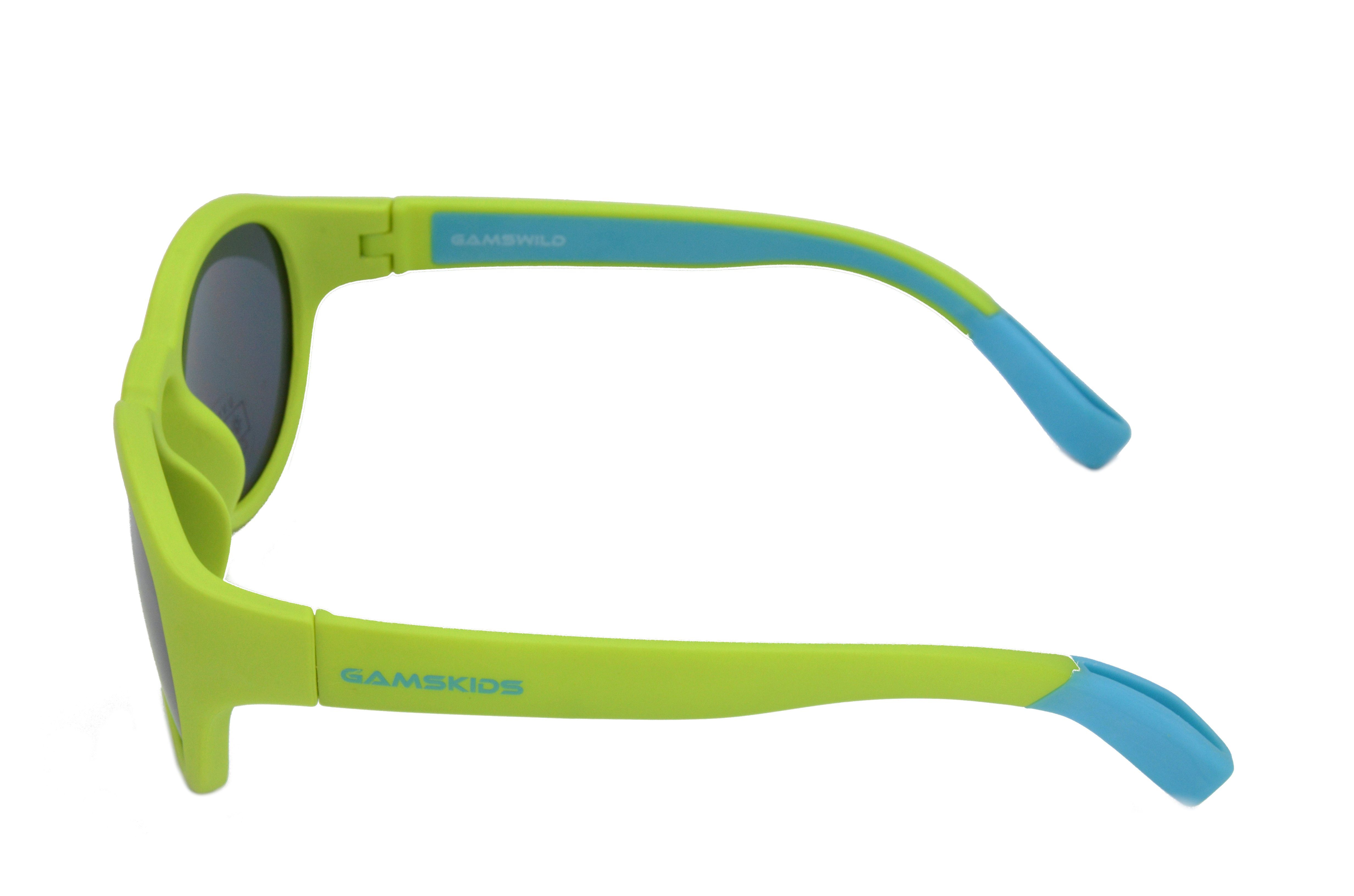 Gamswild Sonnenbrille UV400 GAMSKIDS Kinderbrille 5-10 Jahre Kleinkindbrille Mädchen Jungen kids Unisex Modell WK5417 in blau, grün, lila
