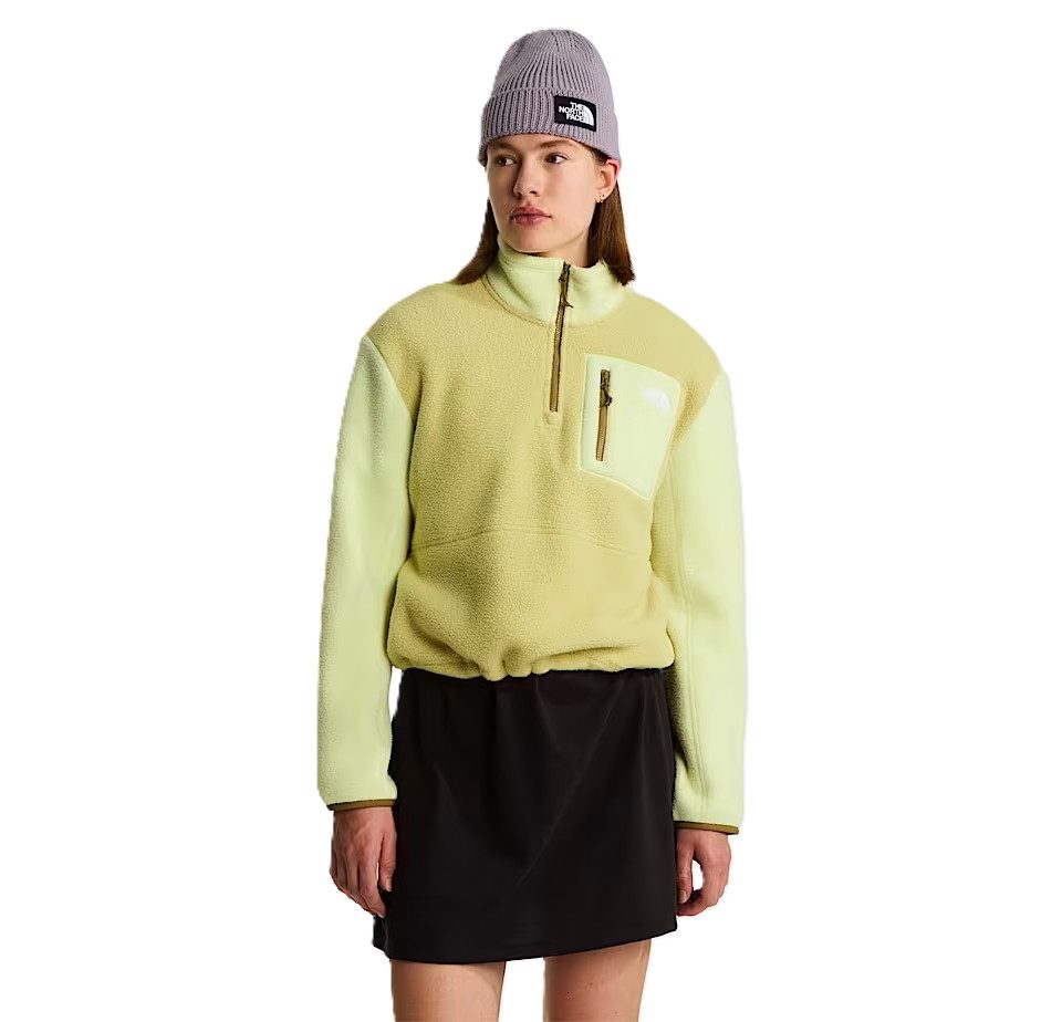 The North Face Fleecejacke YUMIORI 1/4 ZIP - Fleecepullover - Troyer Damen - Zitronengelb