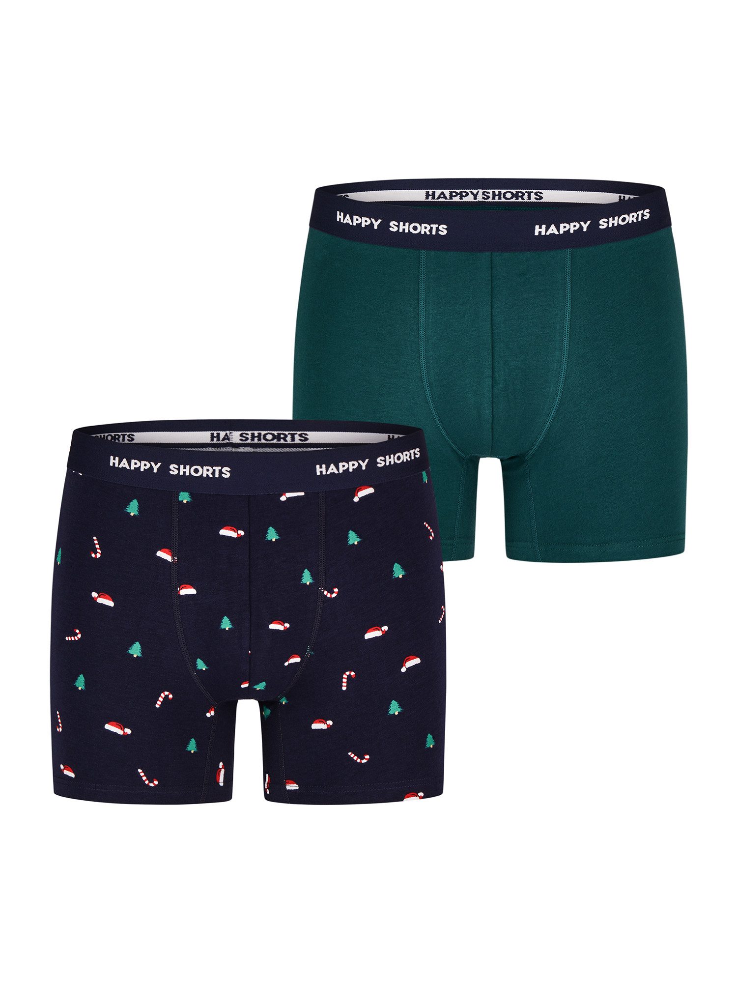 HAPPY SHORTS Retro Boxer Jersey XMAS (2-St) Christmas Trunks Unterwäsche We günstig online kaufen