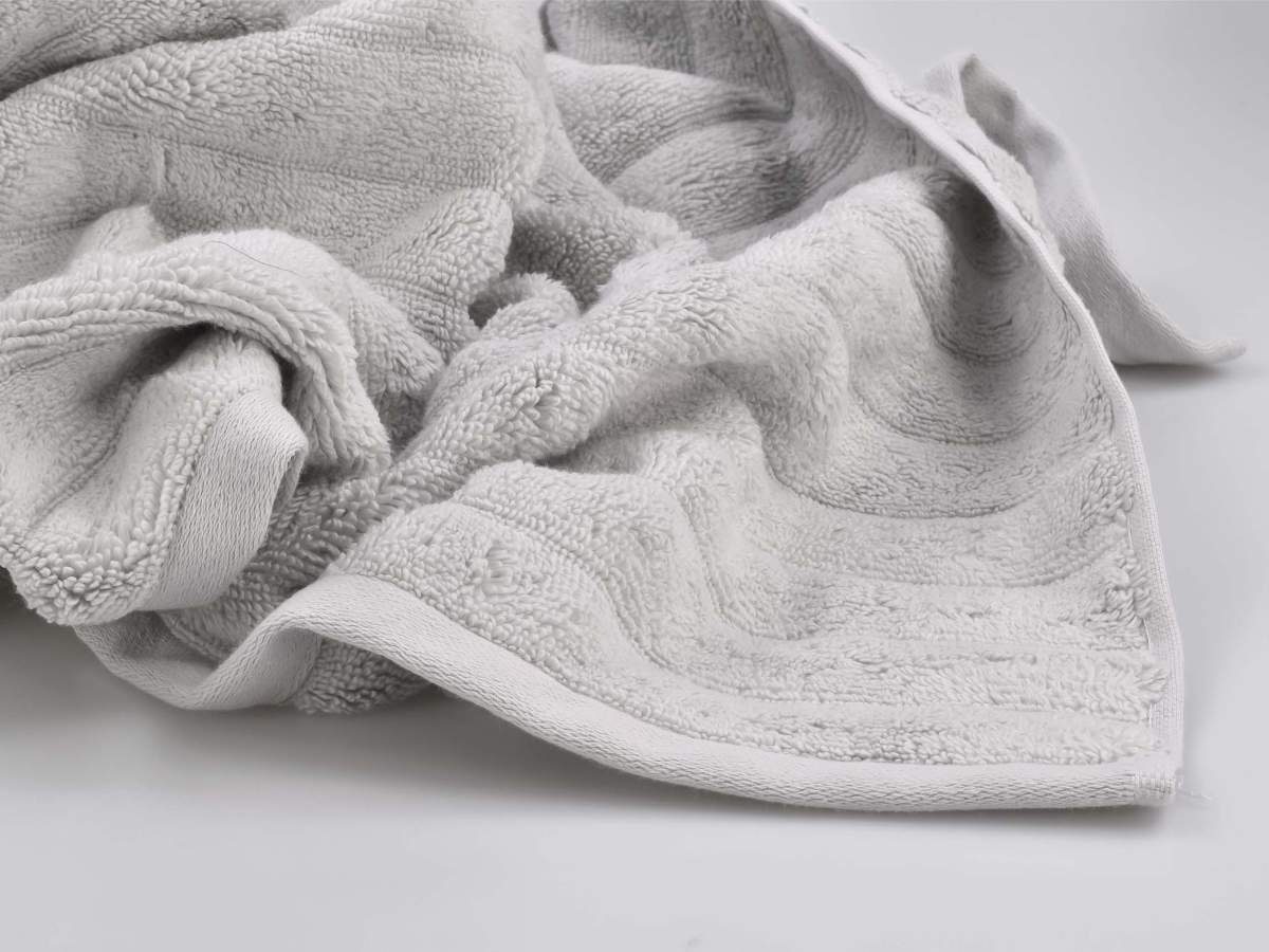 Design, Zone Inu, Oberfläche (1-St), Baumwollstoff weiche schlichtes 70x140cm, skandinavisches Handtuch grey soft Denmark