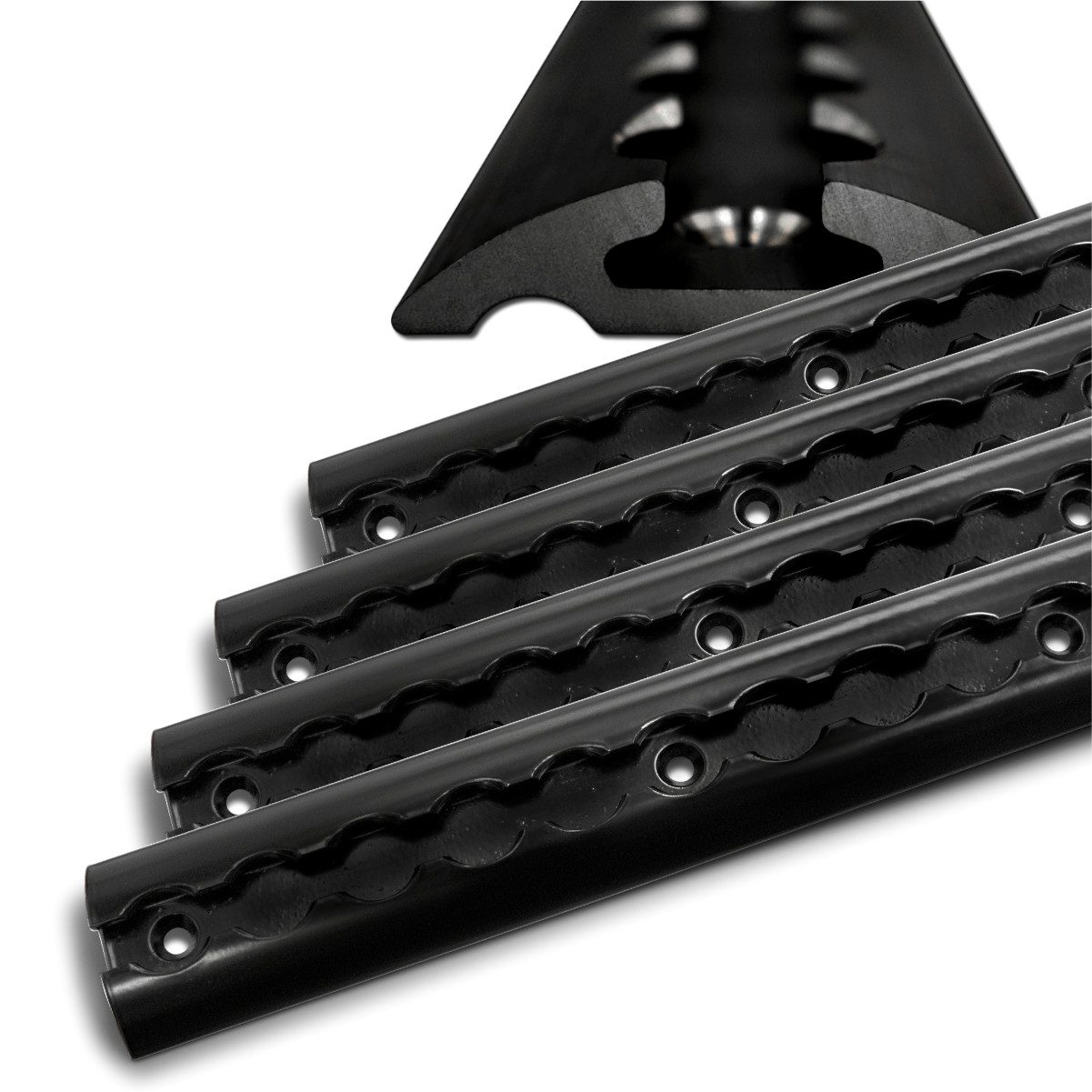 solidpro Spanngurt Airlineschiene 0,5 Meter halbrund schwarz, TÜV zertifiziert (1-St)