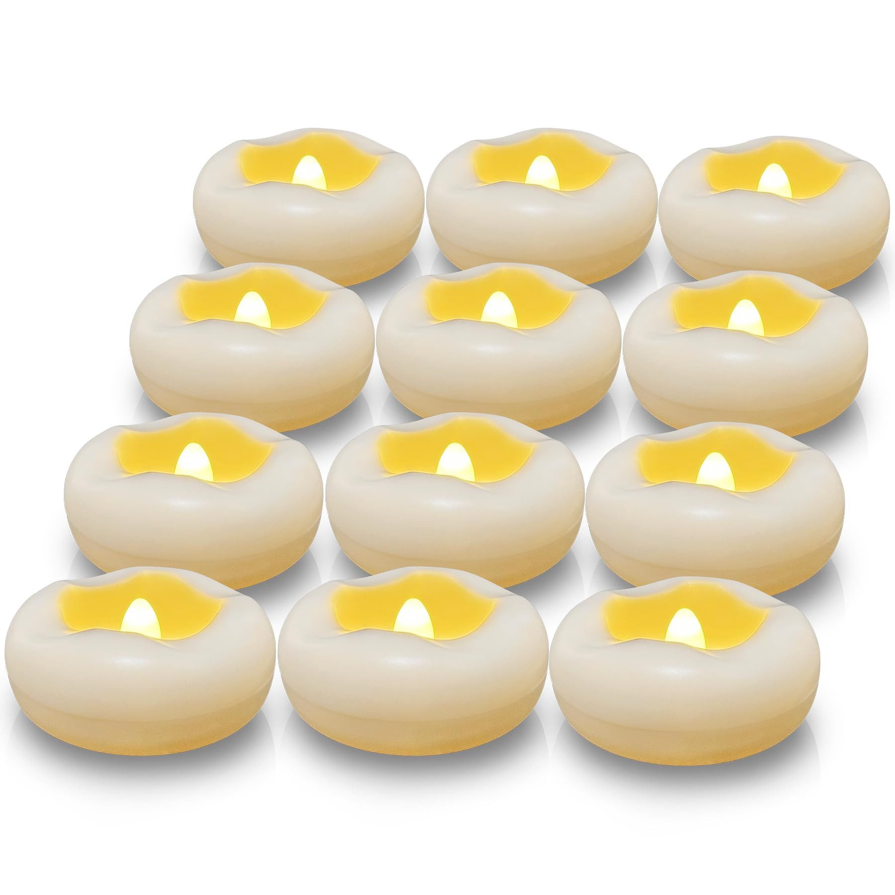 Coonoor LED-Kerze Flammenlose LED-Schwimmkerzen, LED-wasserfeste Kerzen, günstig online kaufen
