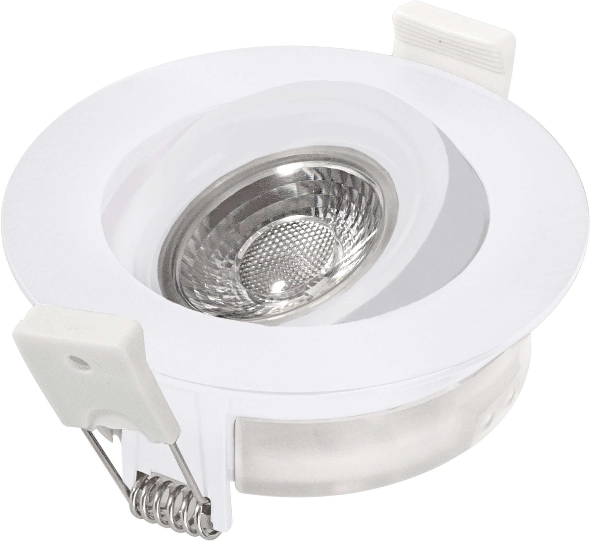 HEITRONIC LED Einbaustrahler DL6809, Dimmfunktion, LED fest integriert,  Warmweiß, Einbaulampe, Einbauleuchte, LED-Downlight, schwenk- und dimmbar,  Auch für den Einsatz in Feuchträumen geeignet