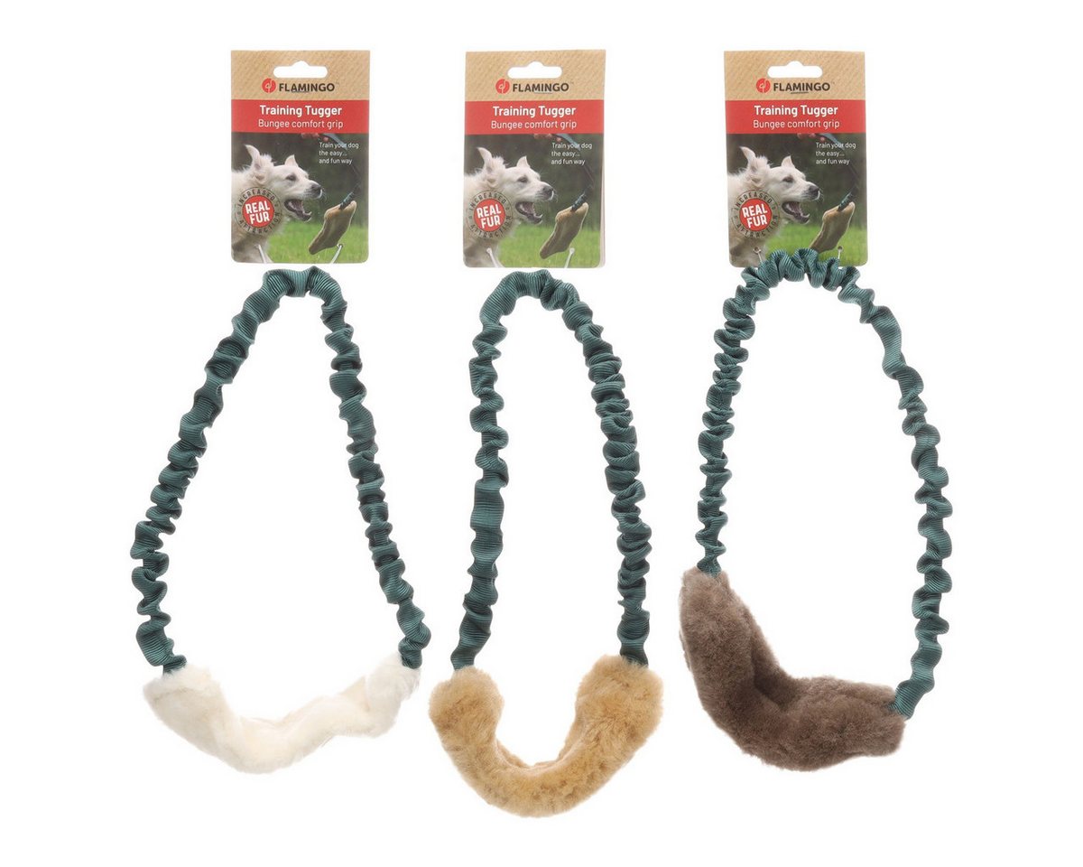 Thumbnail - Flamingo Outdoor-Spielzeug Hundespielzeug Furtra Ring Bungee Schaffell
