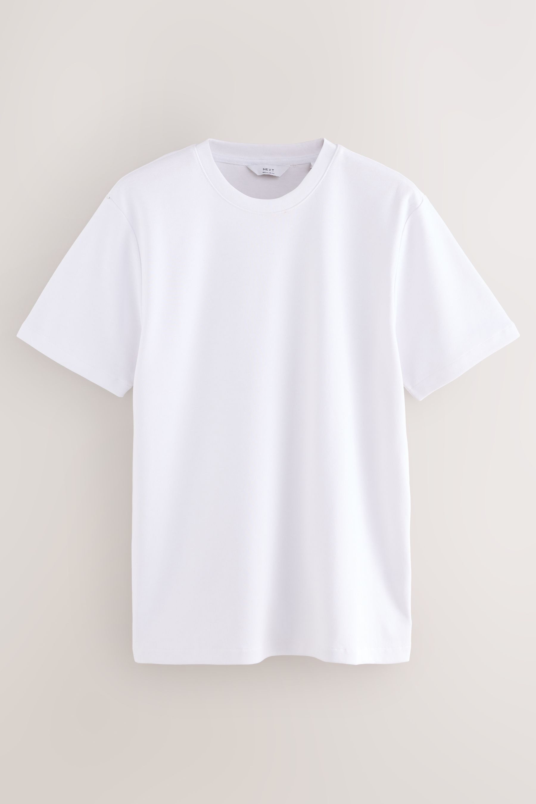Next T-Shirt Edle, weiche T-Shirts aus solidem Stoff, 3er Pack (3-tlg)