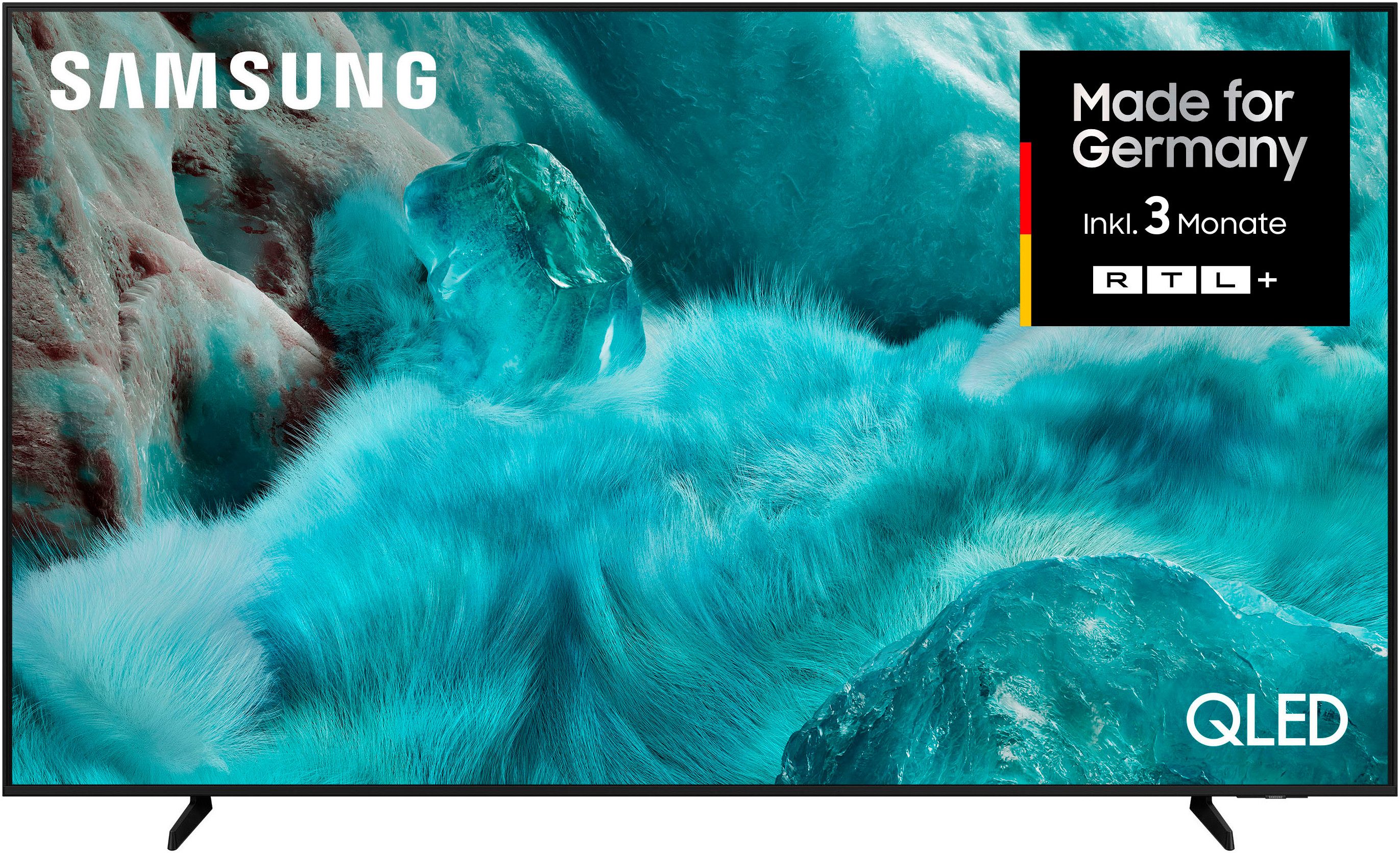 Samsung GQ65Q7FAAU QLED-Fernseher (163 cm/65 Zoll, 4K Ultra HD, Smart-TV, Quantum HDR, Knox Security, Art Store, 3D Sound, Gaming Hub, AI TV)