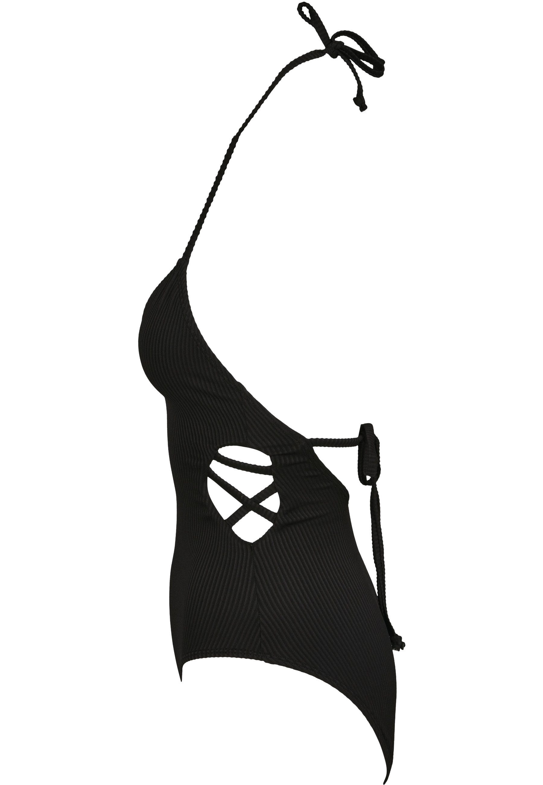 URBAN CLASSICS Monokini Urban Classics Damen Ladies Rib Swimsuit