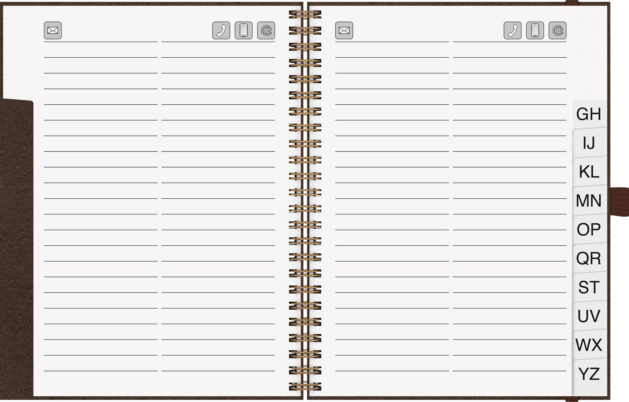 BRUNNEN Schubladenbox BRUNNEN 106455073 BRUNNEN Adressbuch Wire braun günstig online kaufen