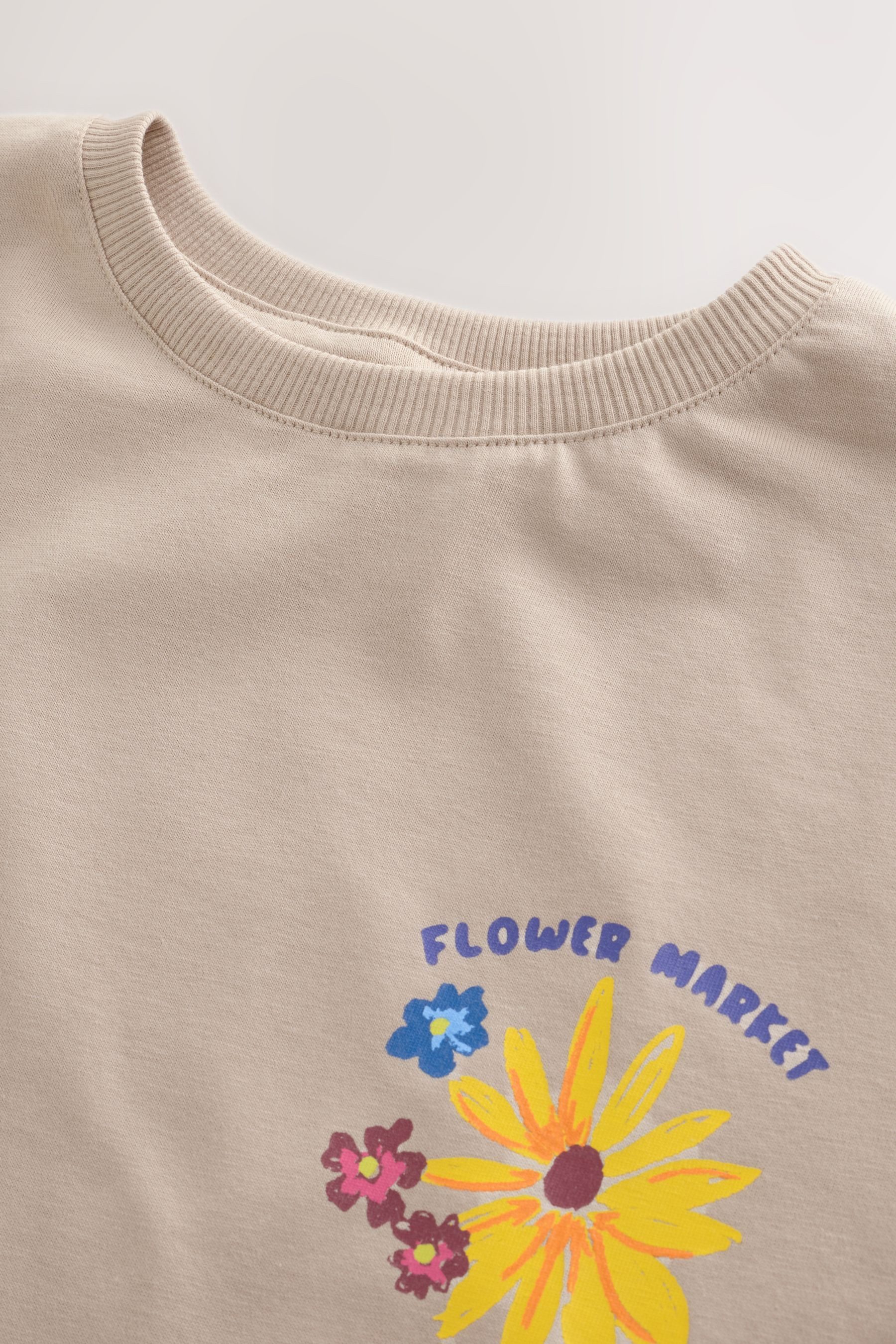 Next Shirtkleid T-Shirt-Kleid mit Lochstickerei am Saum (1-tlg)