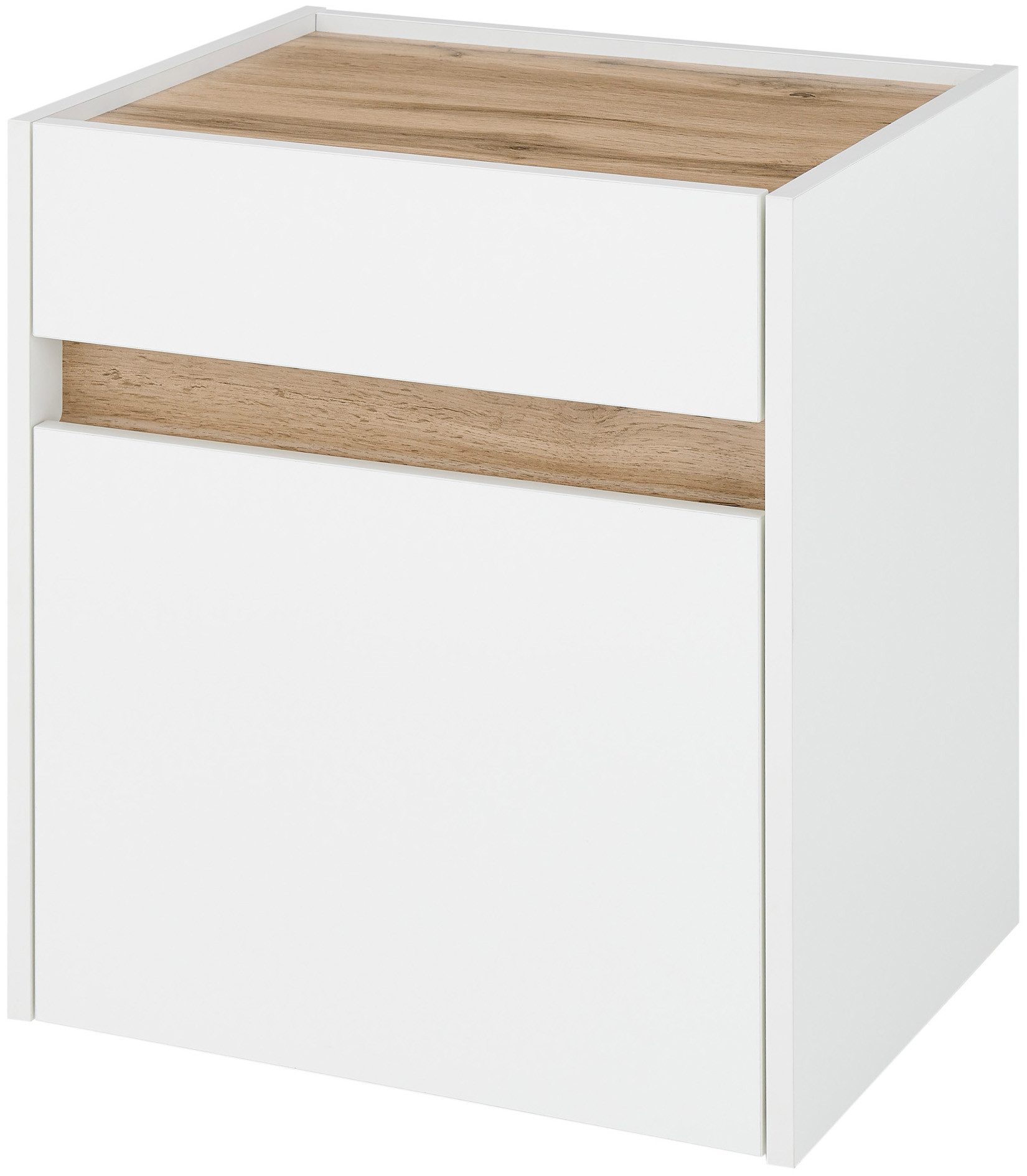 INOSIGN Nachtkommode CiTY/GiRON, Nachttisch, Nachtschrank, Bestellschrank, Nachtkonsole, in zwei Farben erhältlich, Stauraumfach und Schublade