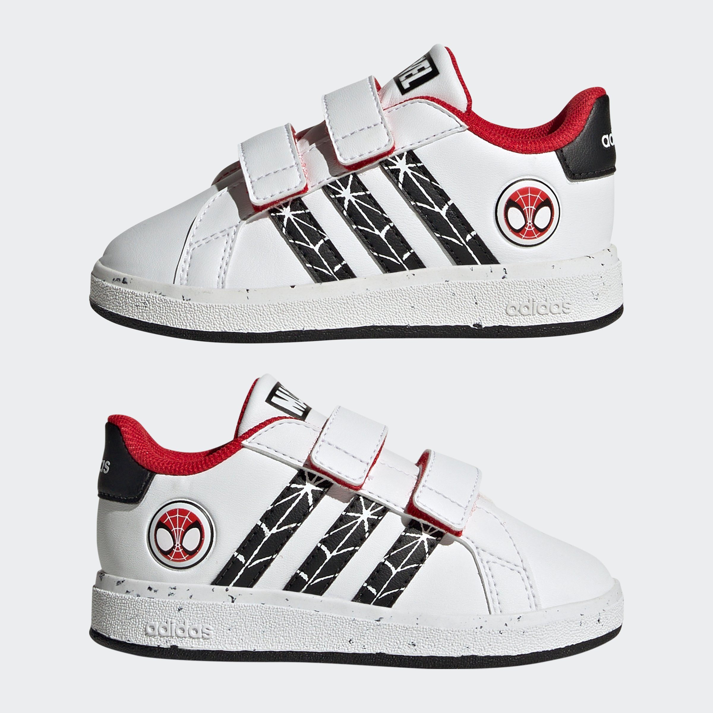 SPIDER-MAN ADIDAS Design GRAND Superstar MARVEL Sneaker den Spuren adidas adidas X des KIDS auf Sportswear COURT