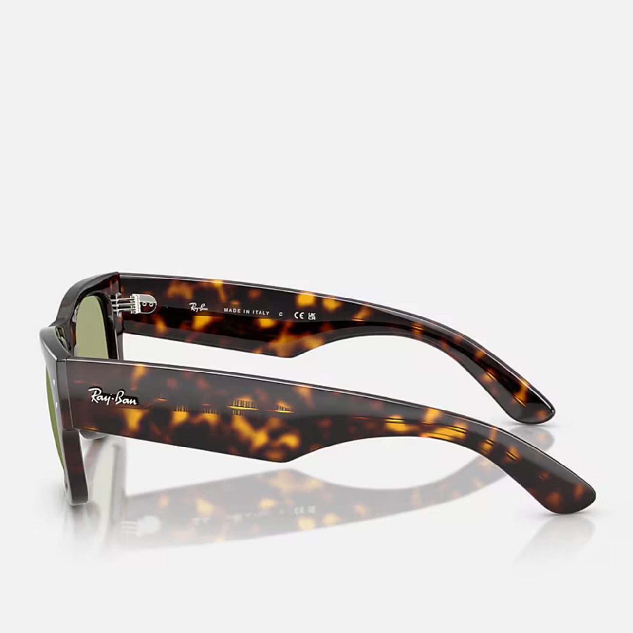 Ray-Ban Sonnenbrille Ray-Ban Mega Wayfarer RB0840S 902/4E Havana Bottle Green