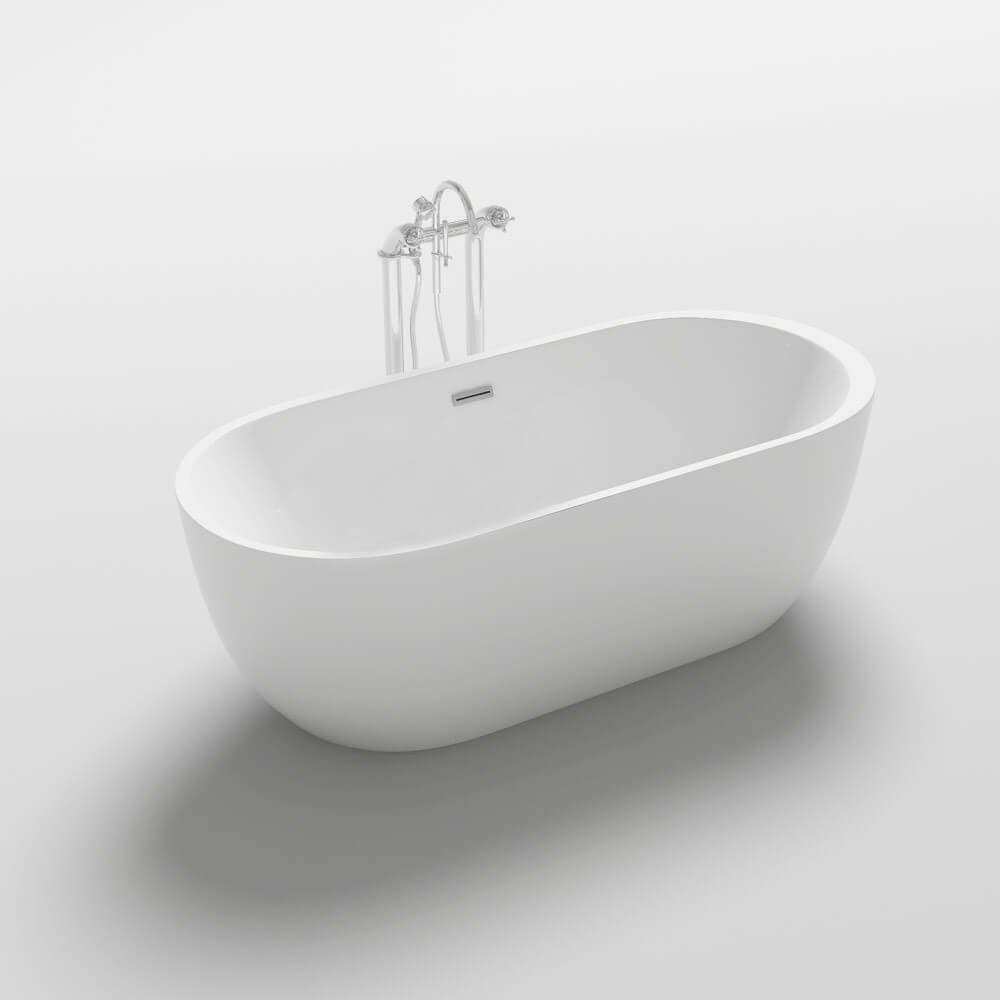 HOME DELUXE Badewanne Freistehende Badewanne CODO, (1-tlg), 170 x 80 x 58 c günstig online kaufen