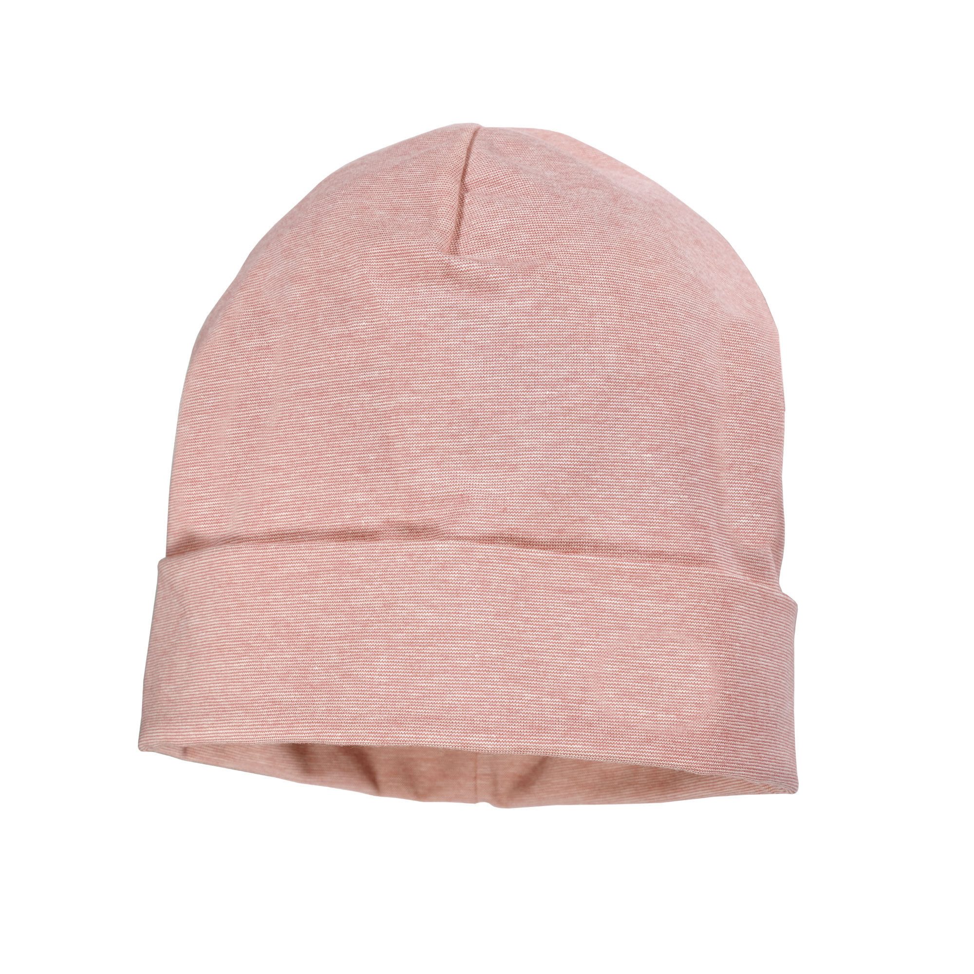 MAXIMO Jerseymütze GOTS BABY-Beanie, Umschlagrand Microringel, Jersey, UV 50 (1-St) Baumwolljersey
