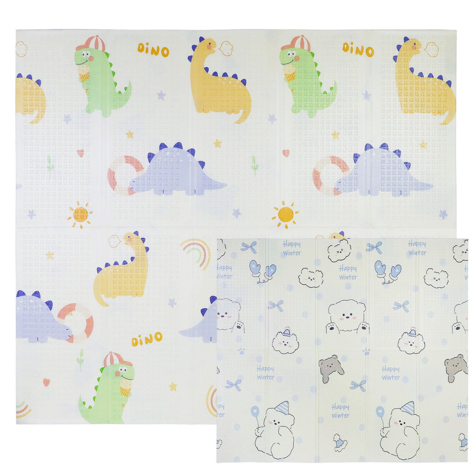 CCLIFE Spielmatte Krabbelmatte Spielmatte Babymatte Faltbar klappbar Wasserdicht, klappbar