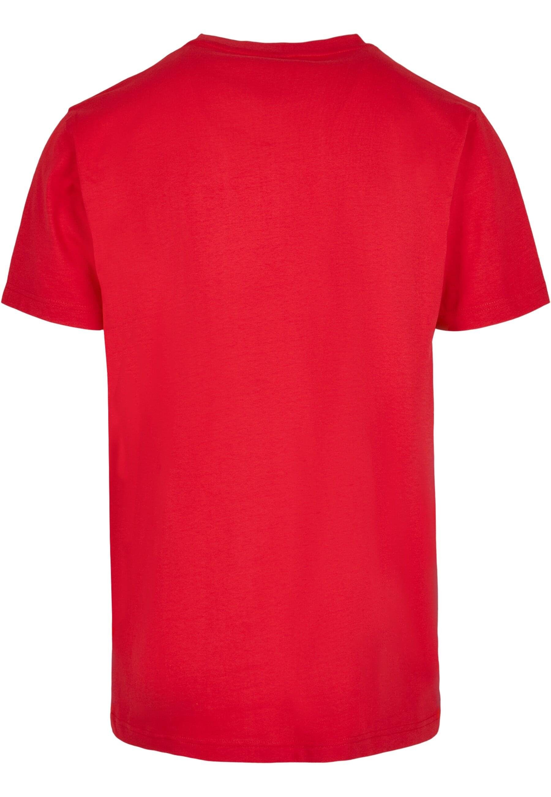 Merchcode T-Shirt Herren Peanuts cityred - Neck (1-tlg) Strength club Round T-Shirt