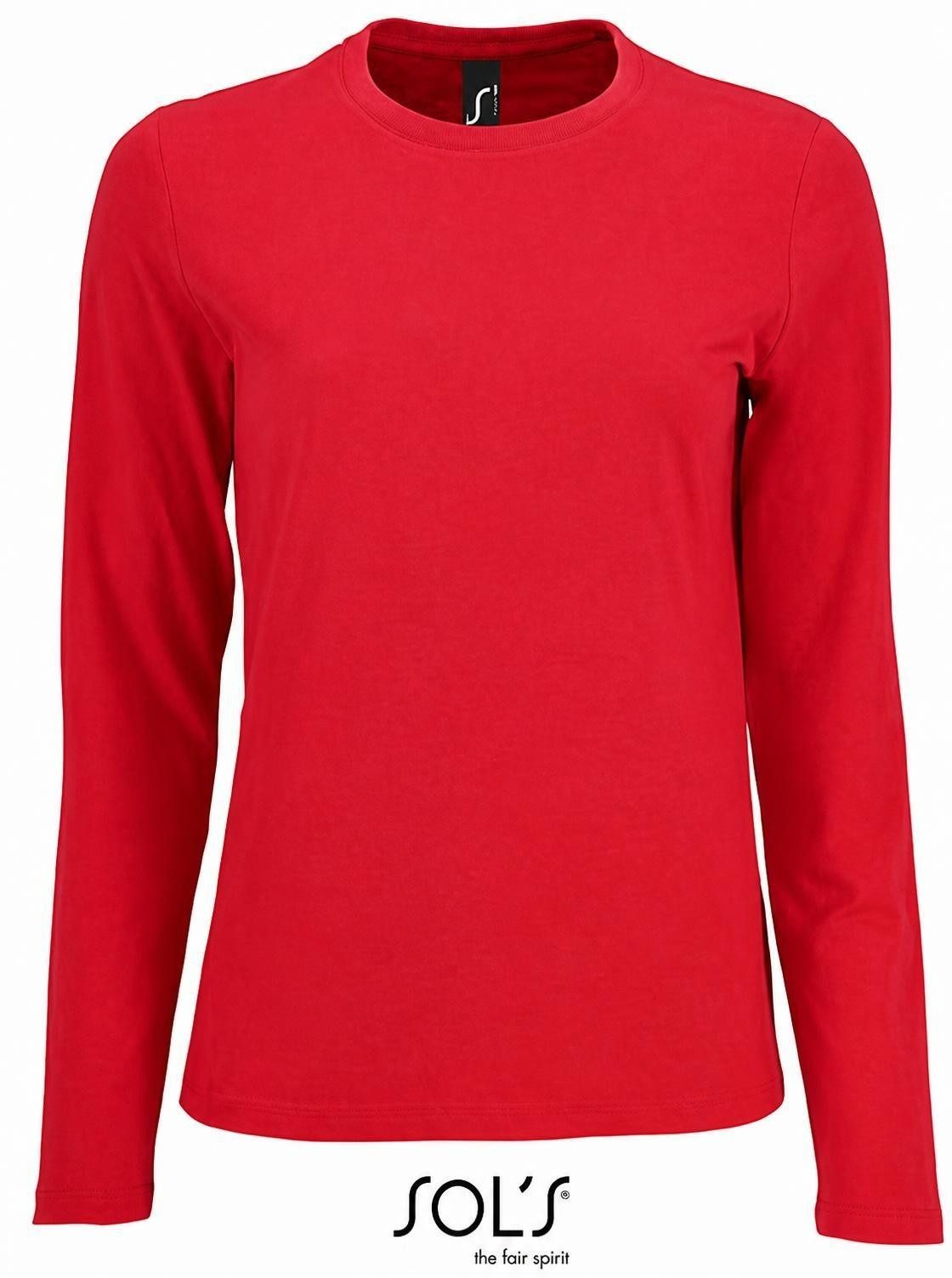 SOLS Rundhalsshirt Damen Long-Sleeve T-Shirt Imperial