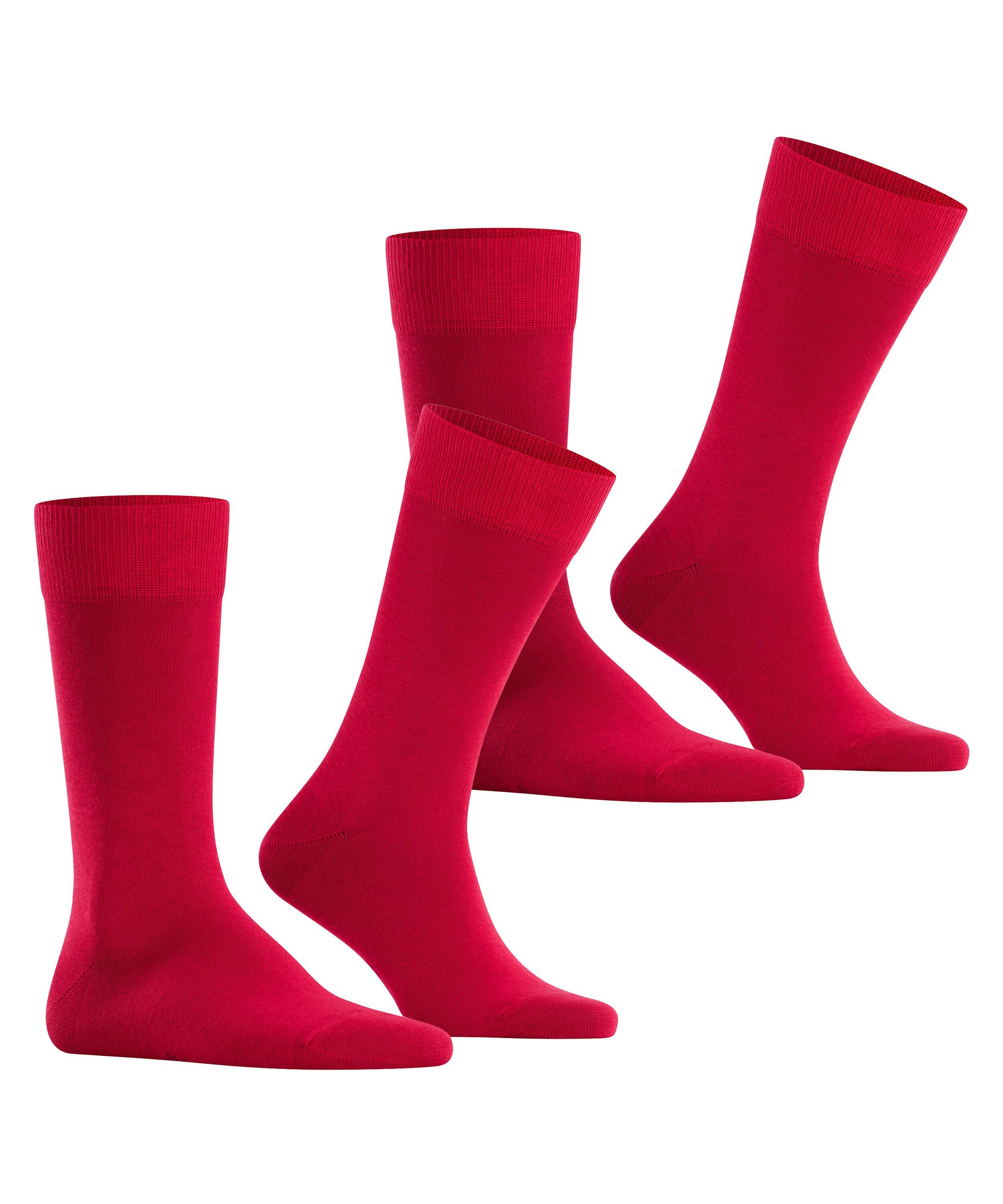 FALKE Socken Happy 2-Pack scarlet (8228) (2-Paar)