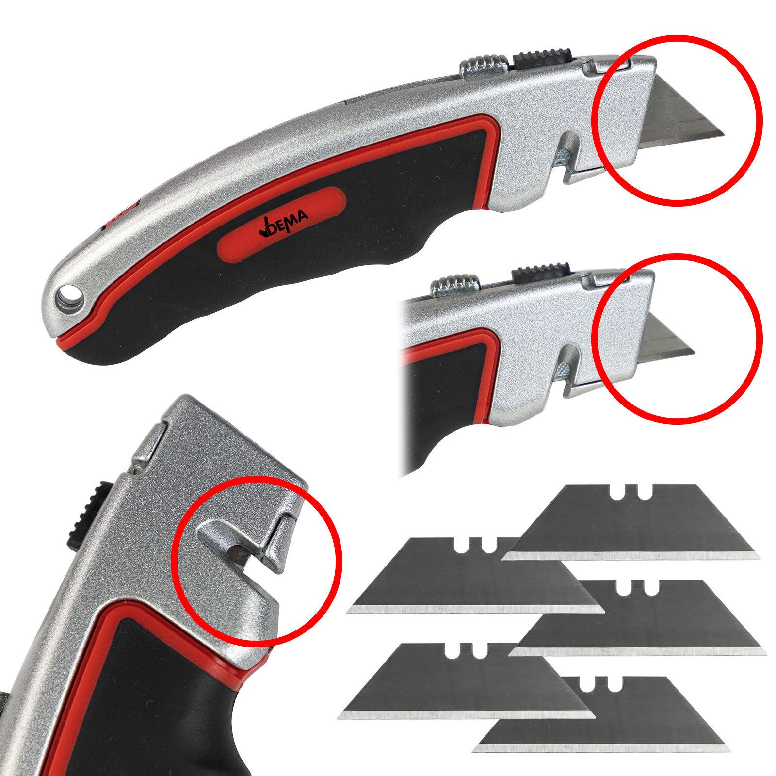 DEMA Cuttermesser Alu Cutter mit Trapezklinge, günstig online kaufen