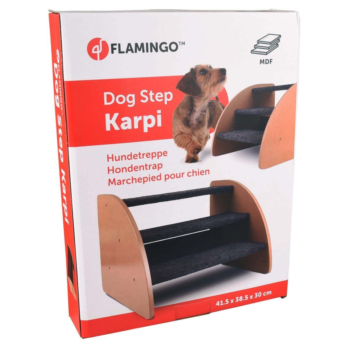 Flamingo Haustiertreppe Hundetreppe Karpi grau günstig online kaufen
