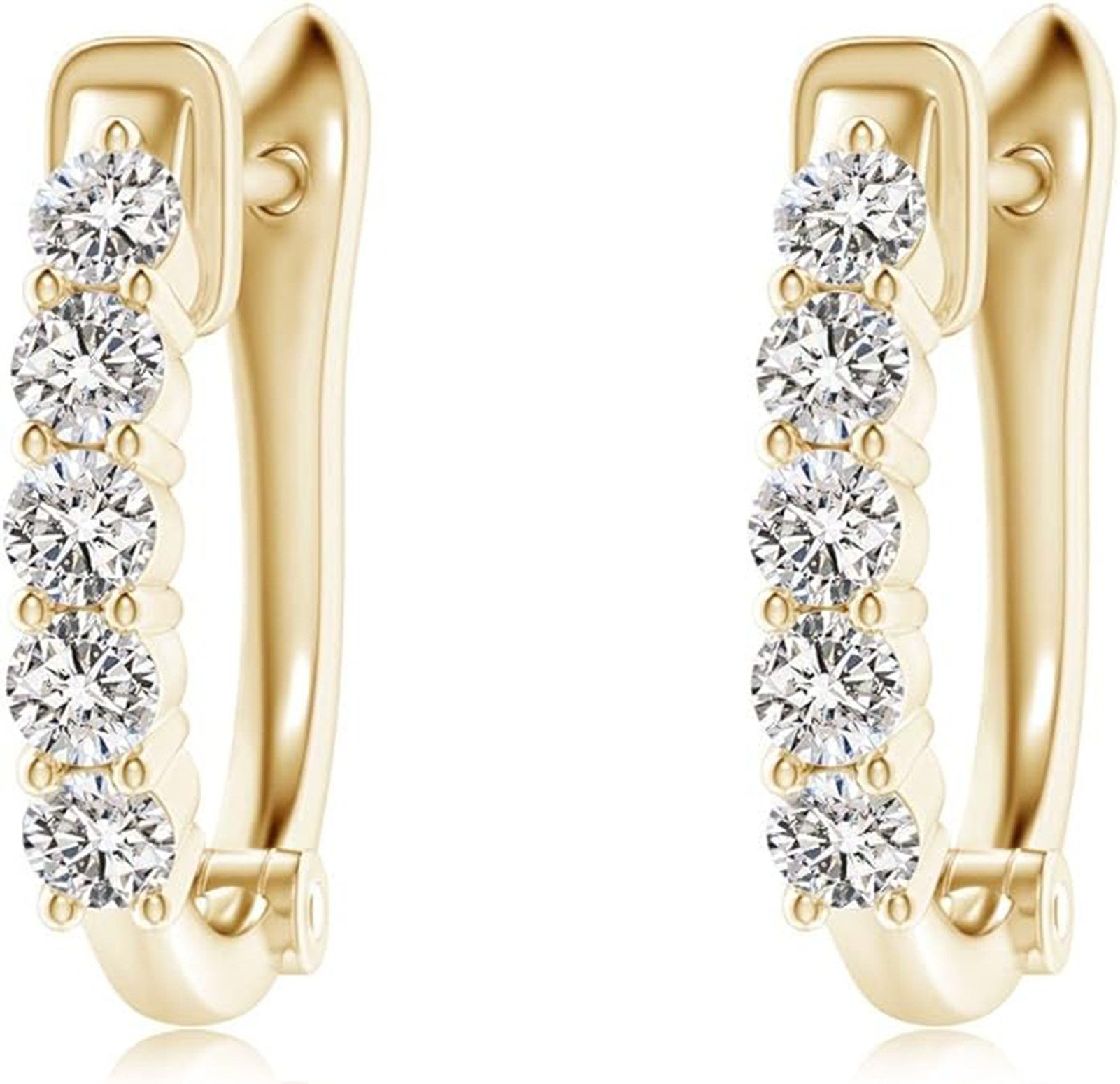 Paar Ohrstecker Ohrringe Gold creolen,Clip Ohrringe,Ohrringe Rosegold,Diamantohrringe