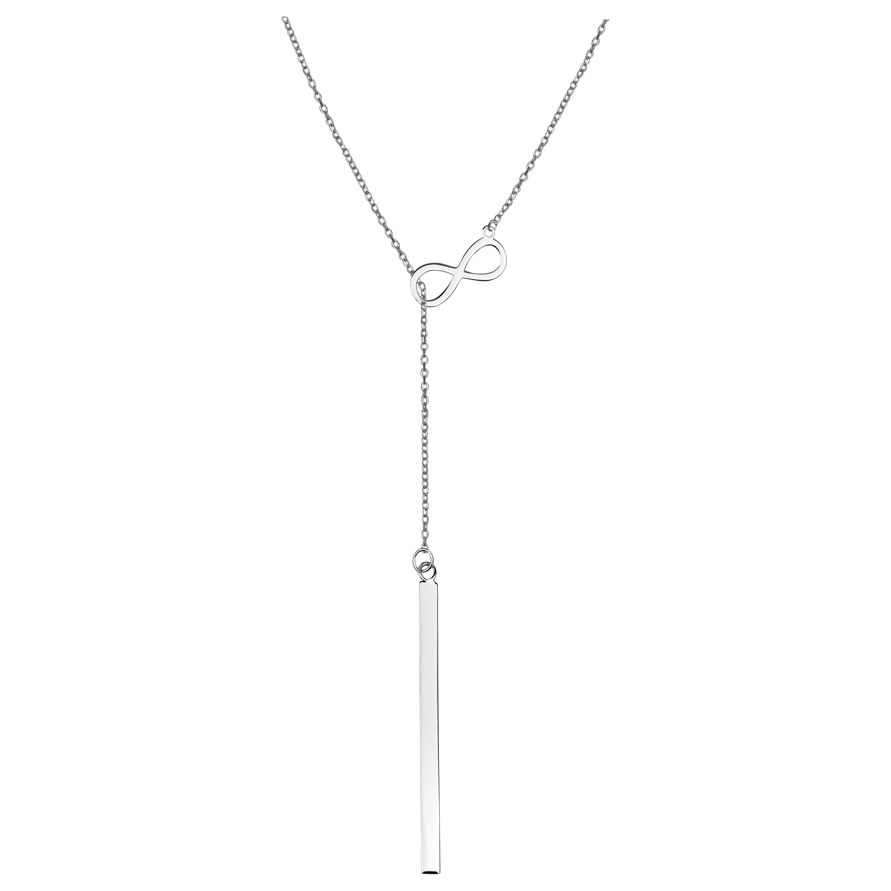 Silber Kette 925 Anhänger Stab, Damen Sofia Schmuck Milani mit