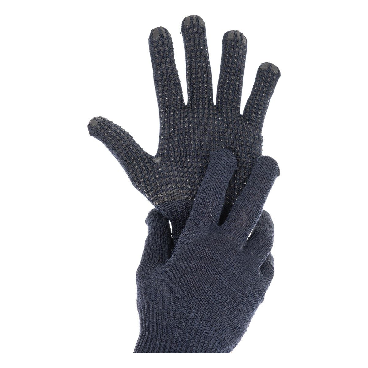 Franz Mensch Arbeitshandschuhe Hygostar Pearl Light (Packung, mit Strickbund) PVC-Noppen auf der Innenhand