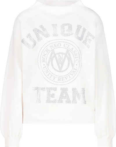 Monari Stehkragenpullover Pullover off-white