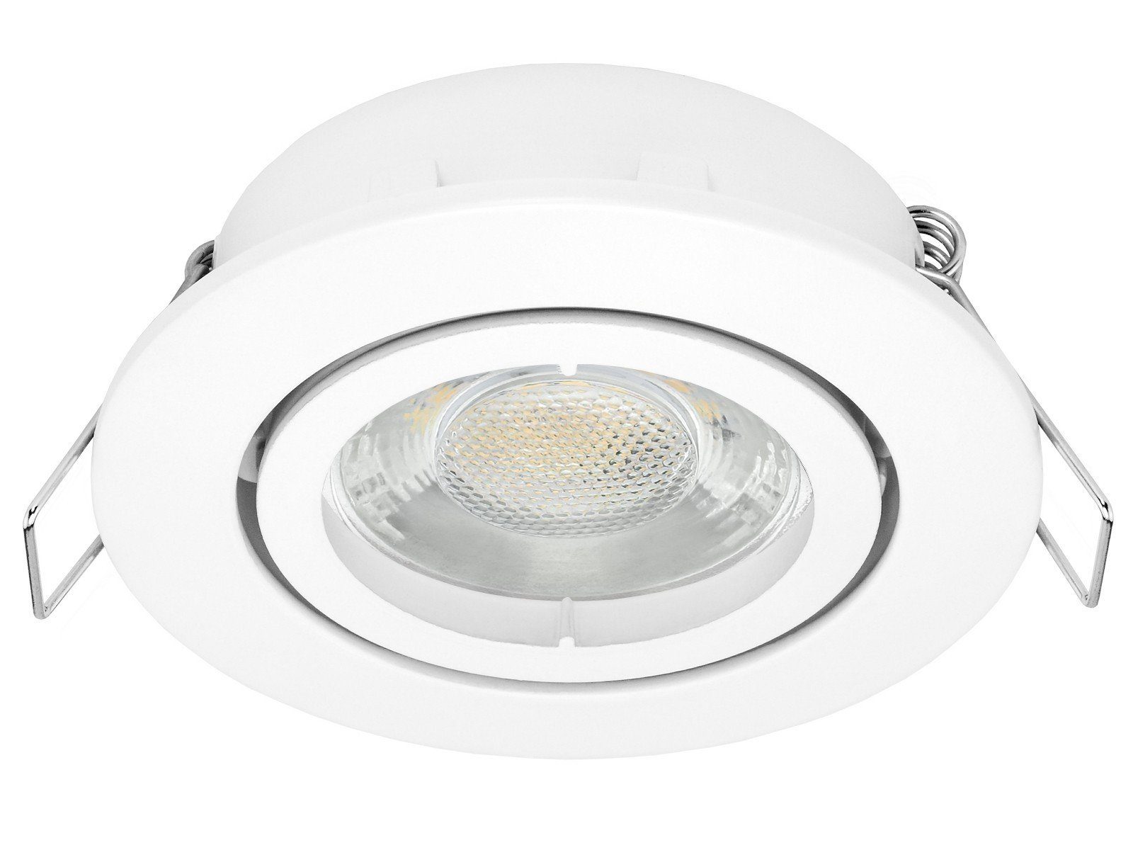LED Leuchtmittel LED weiss 10 Spot LED linovum x Leuchtmittel rund inkl. schwenkbar GU10, Einbaustrahler Einbaustrahler inklusive, inklusive