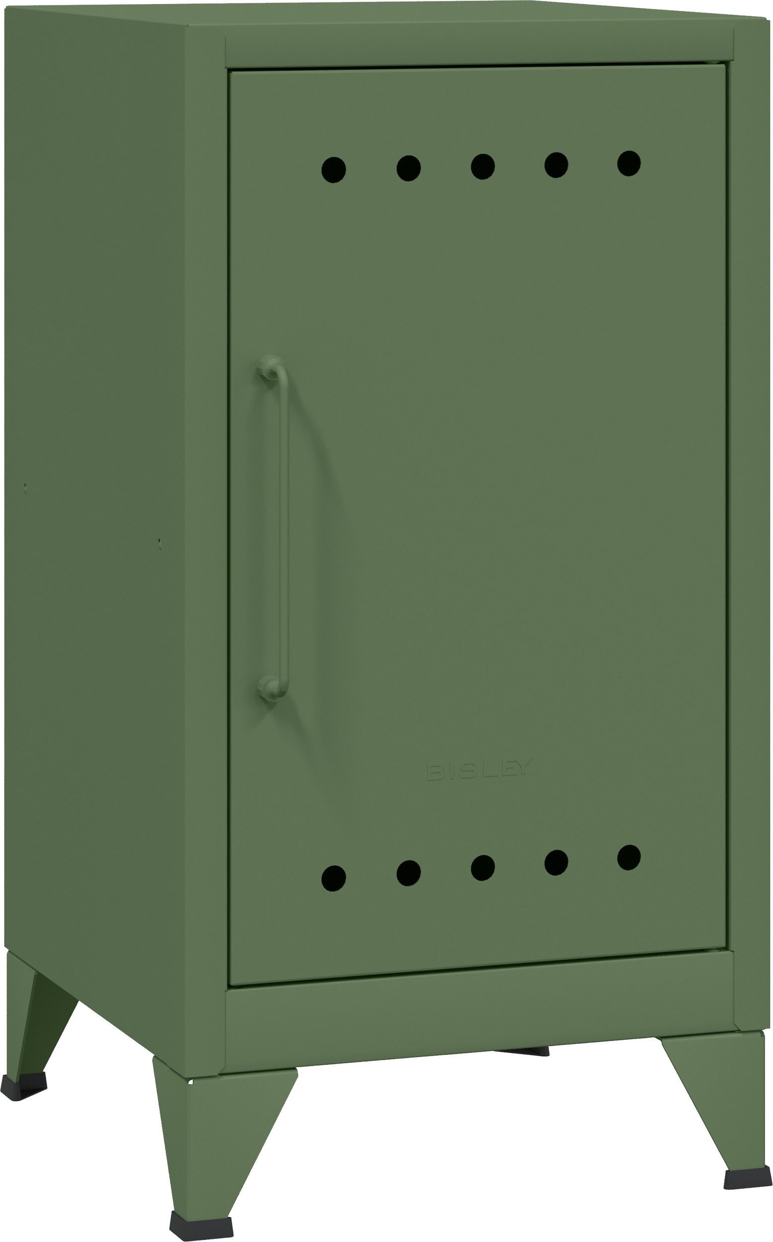 Bisley Aktenschrank Fern Mini Ablageschrank in Olivgrün - Maße: H 73 x B 38 x T 40 cm
