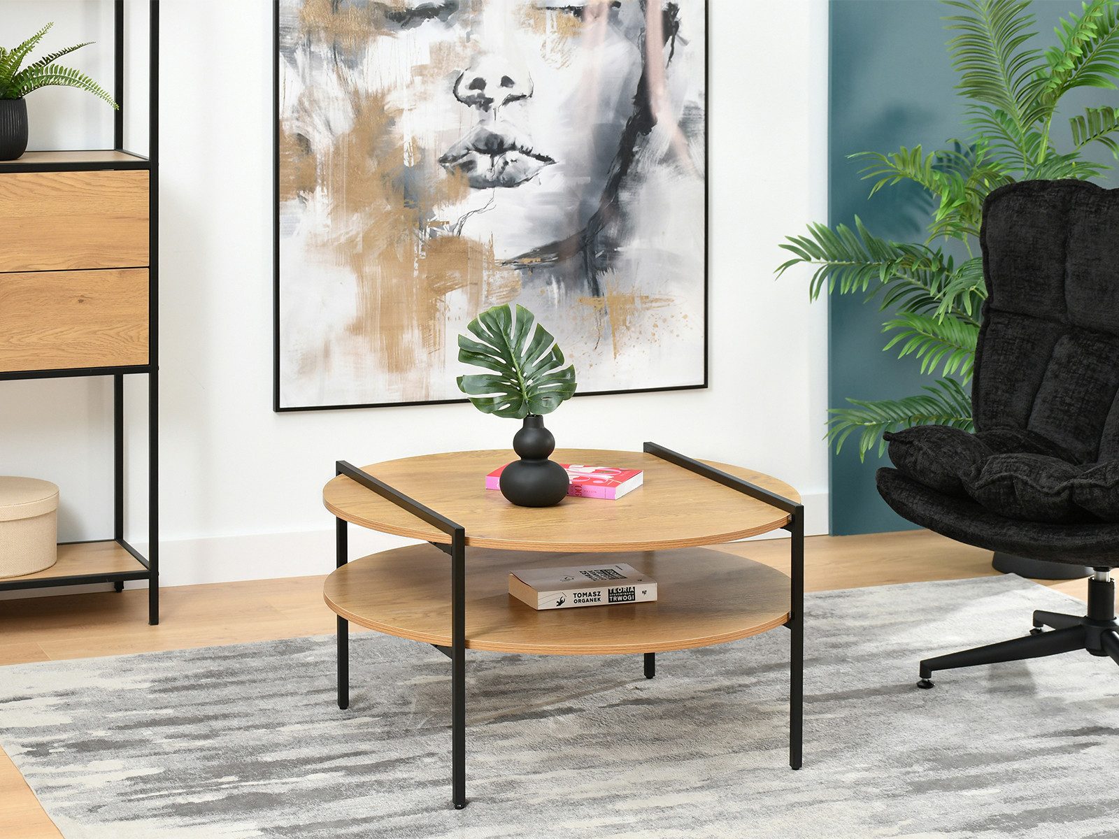 Compleo Couchtisch mit Regale, Moderne Kaffeetisch, günstig online kaufen
