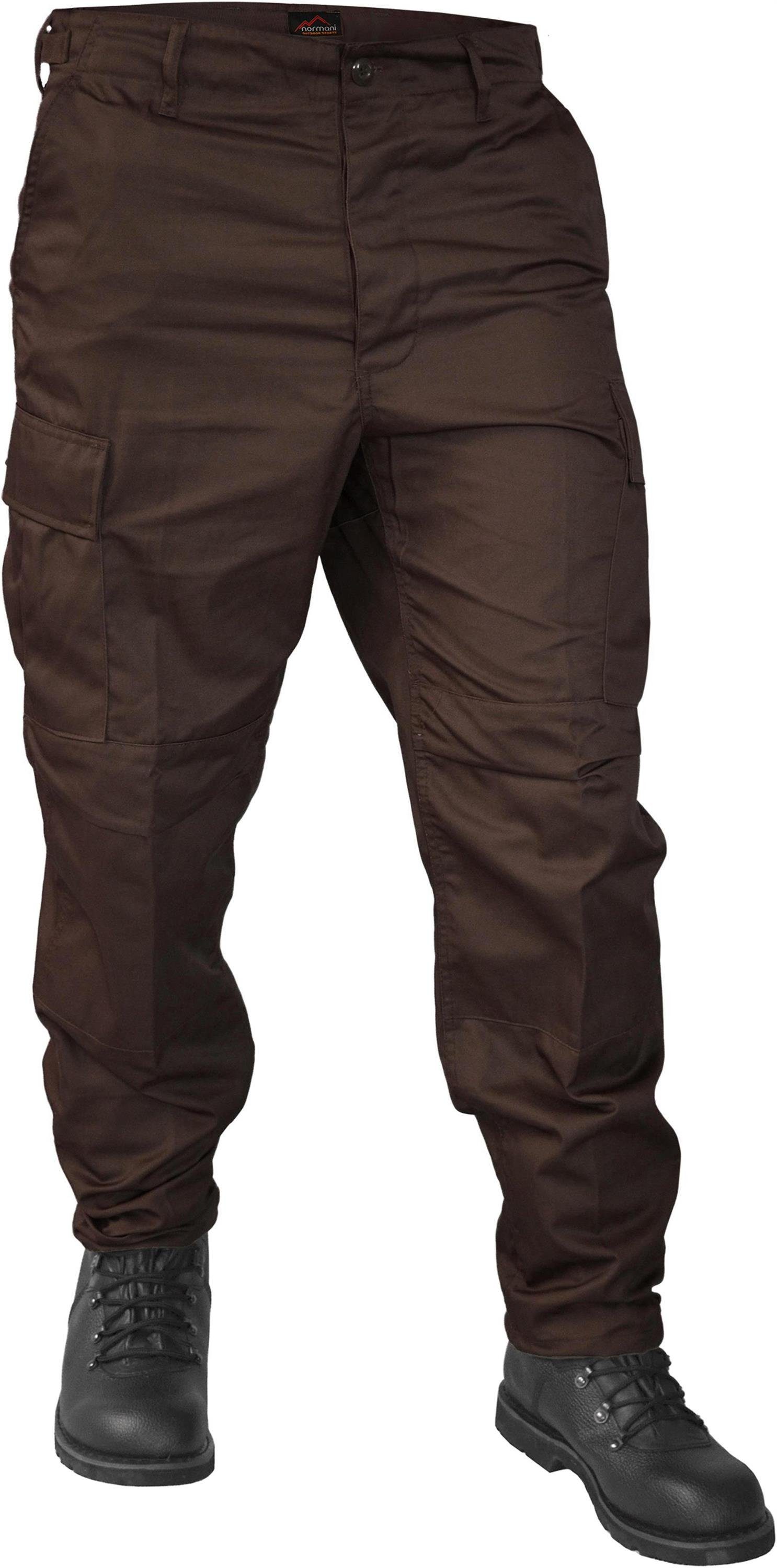 Trooper BDU Outdoorhose Herren US Outdoorhose BDU Cargohose normani Braun Feldhose Rangerhose Freizeithose