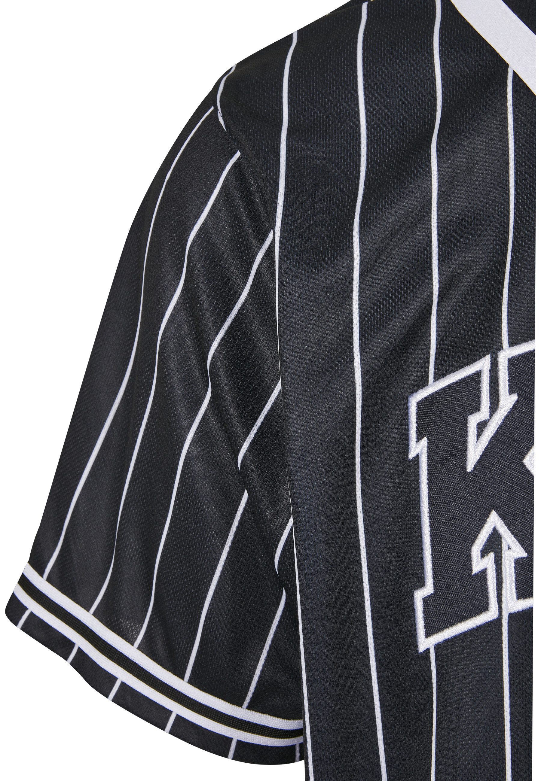 Karl Kani Kurzarmshirt Karl Kani Herren KM221-115-1 Serif Pinstripe Baseball Shirt (1-tlg)