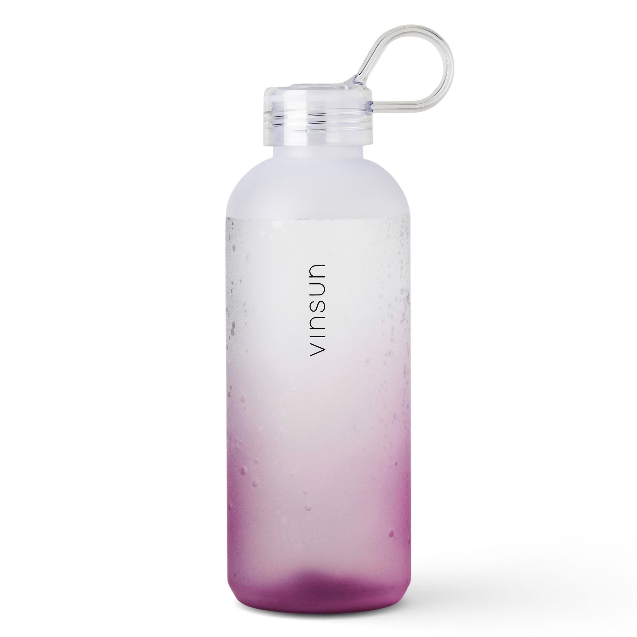 Vinsun Trinkflasche Trinkflasche 650ml, Kohlensäure geeignet, auslaufsicher, Tritan, BPA frei, bruchsicher, geruchs- und geschmacksneutral, auslaufsicher